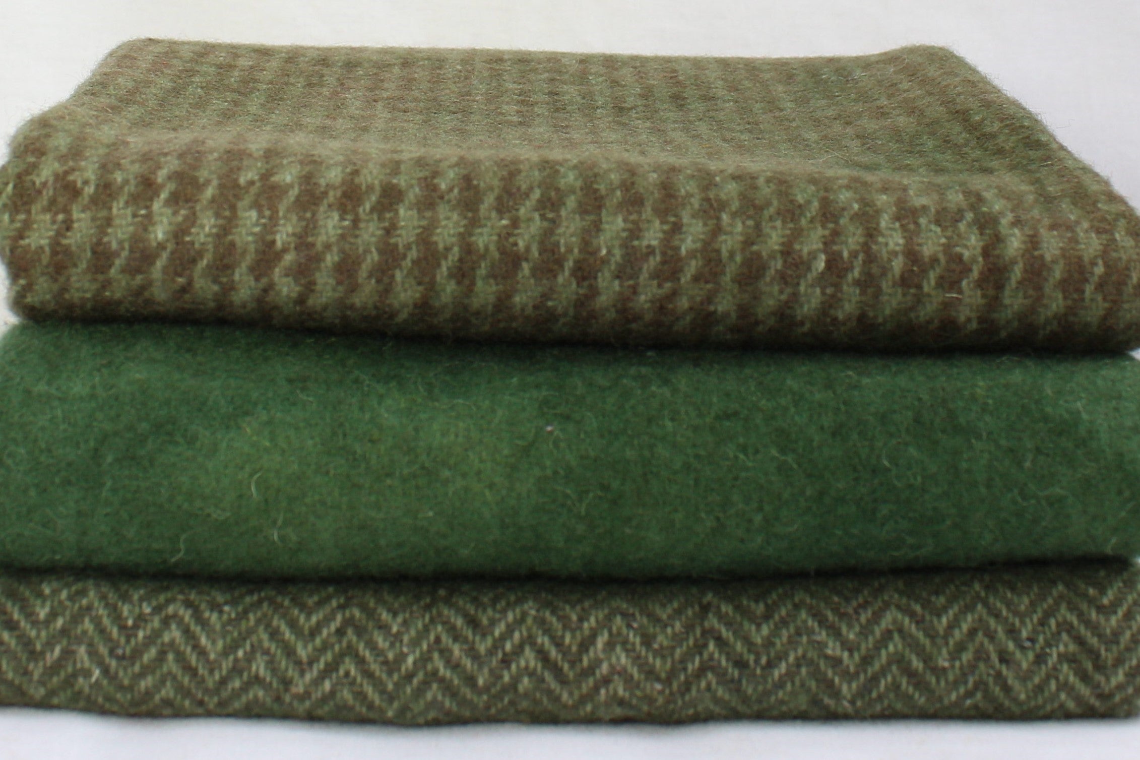 Hand Dyed Wool Fabric - Christmas Green