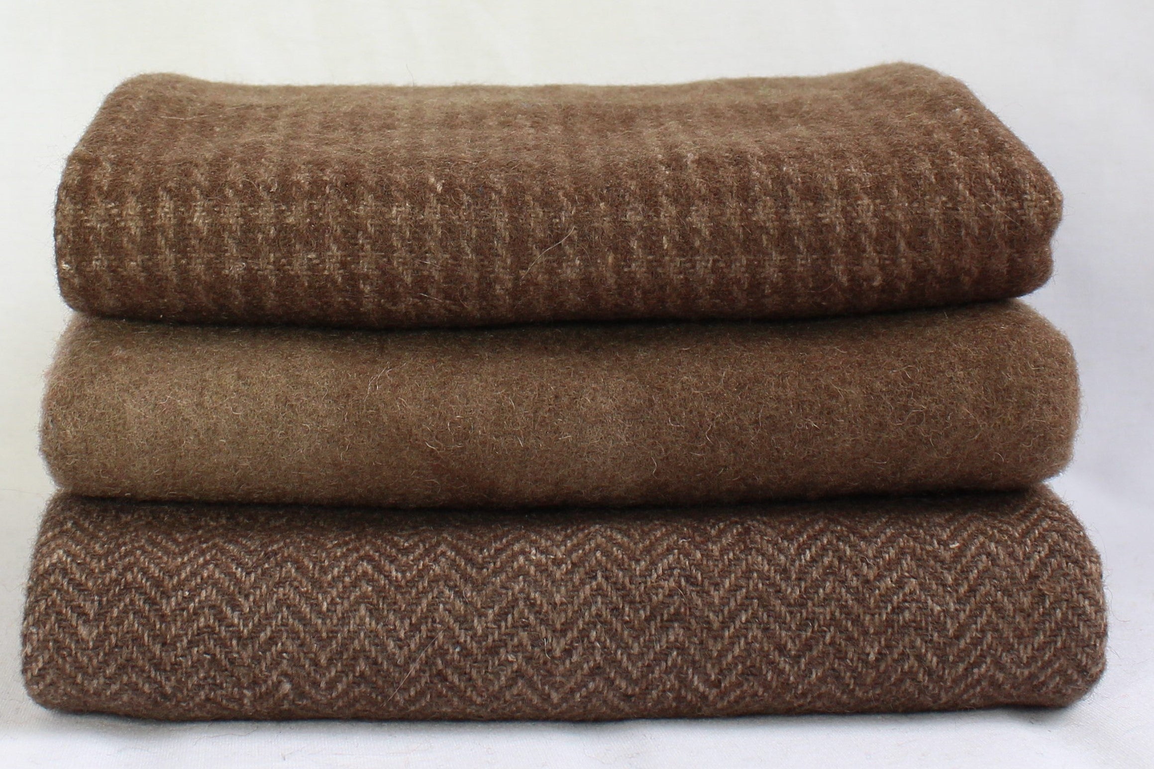 Hand Dyed Wool Fabric - Cocoa