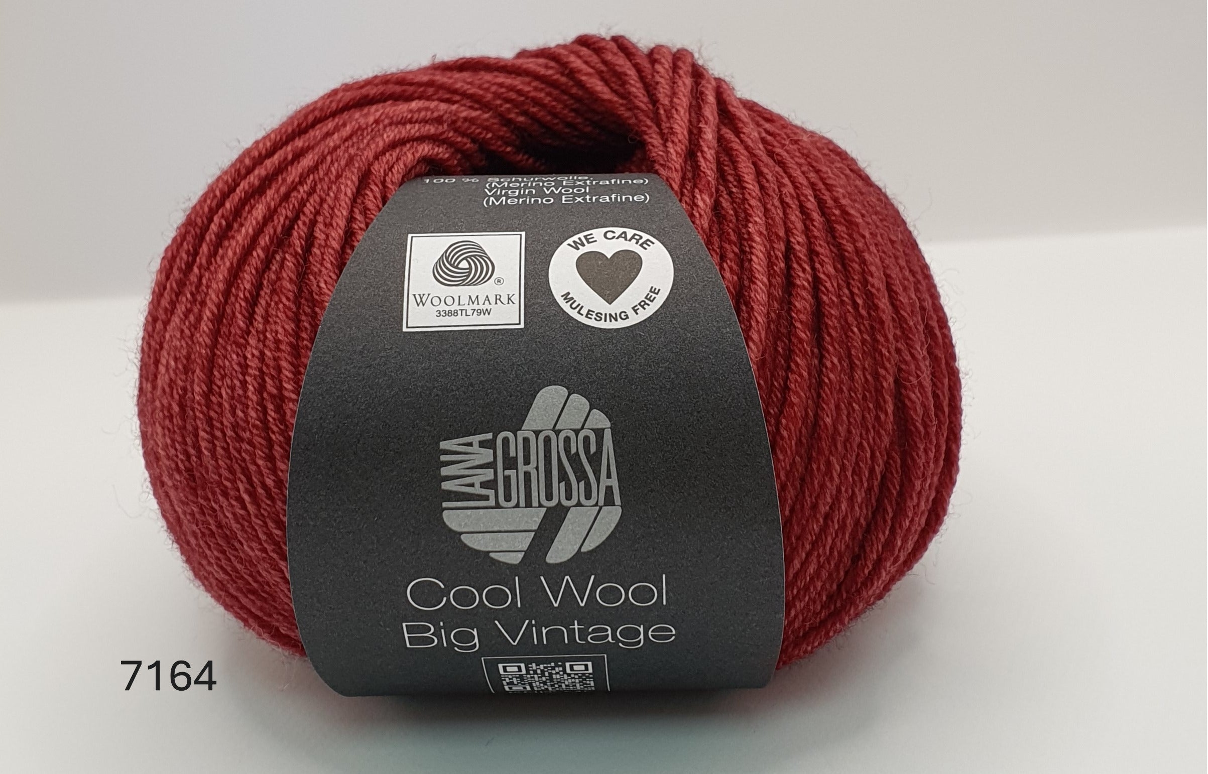 Lana Grossa Cool Wool Big Vintage - 100% Merino - 8 Ply - Red (7164)