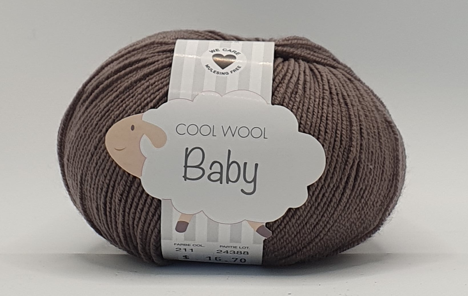 Lana Grossa Cool Wool Baby - 100% Merino - 4 Ply - Fudge (211)