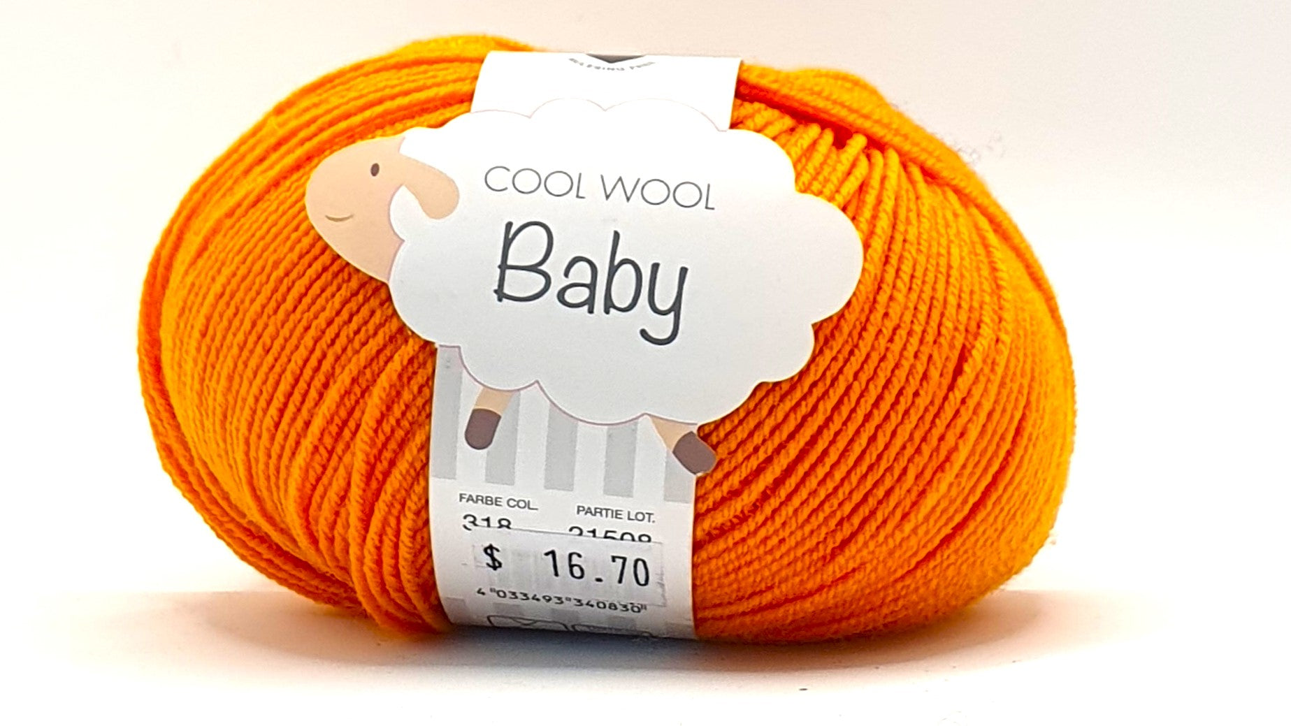 Lana Grossa Cool Wool Baby - 100% Merino - 4 Ply - Orange (318)