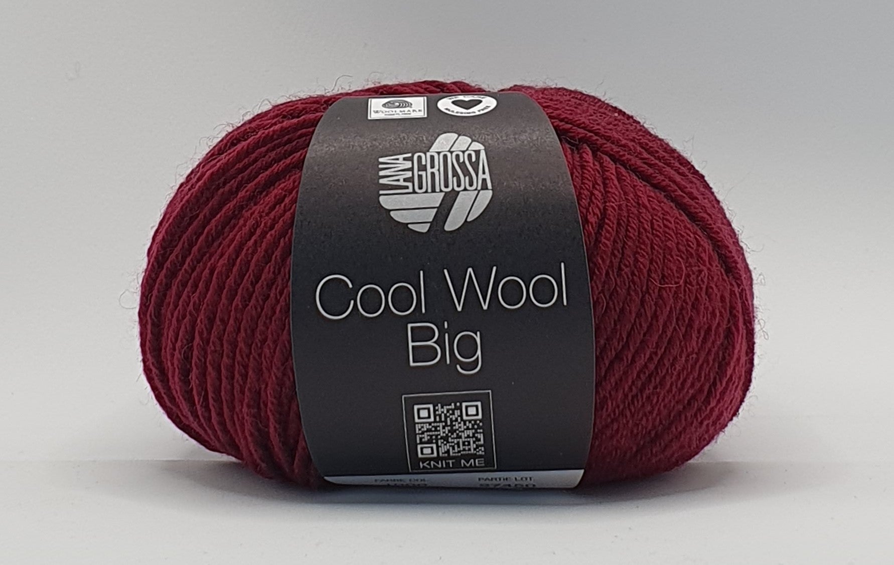 Lana Grossa Cool Wool Big - 100% Merino - 8 Ply - Dark Red (1000)