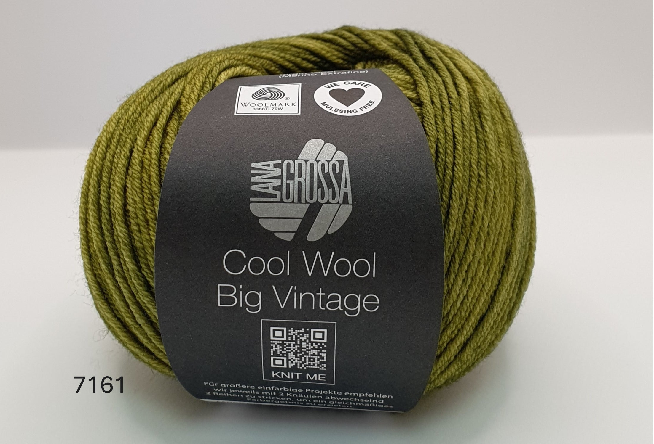 Lana Grossa Cool Wool Big Vintage - 100% Merino - 8 Ply - Green (7161)
