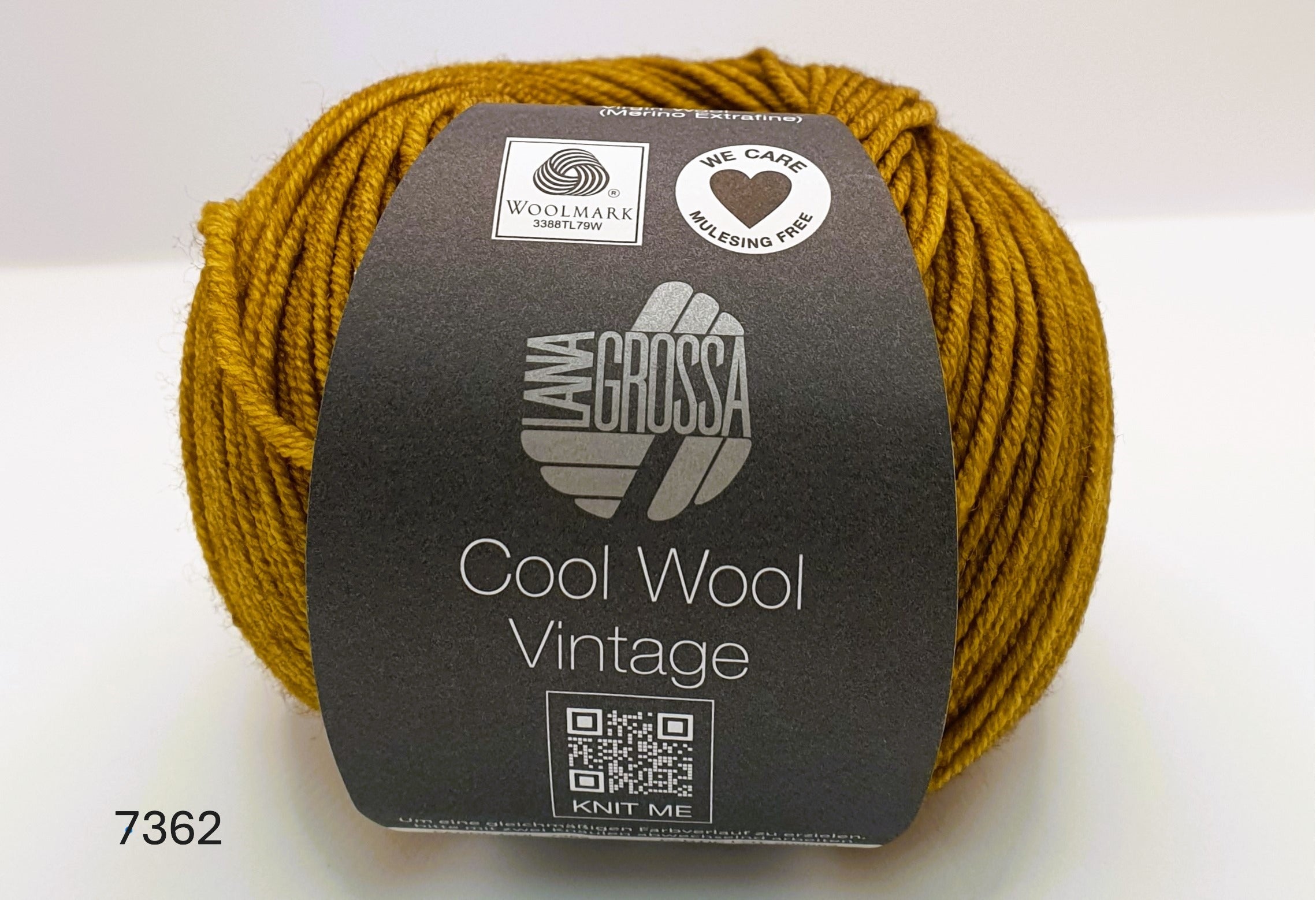 Lana Grossa Cool Wool Vintage - 100% Merino - 5 Ply - Gold (7362)