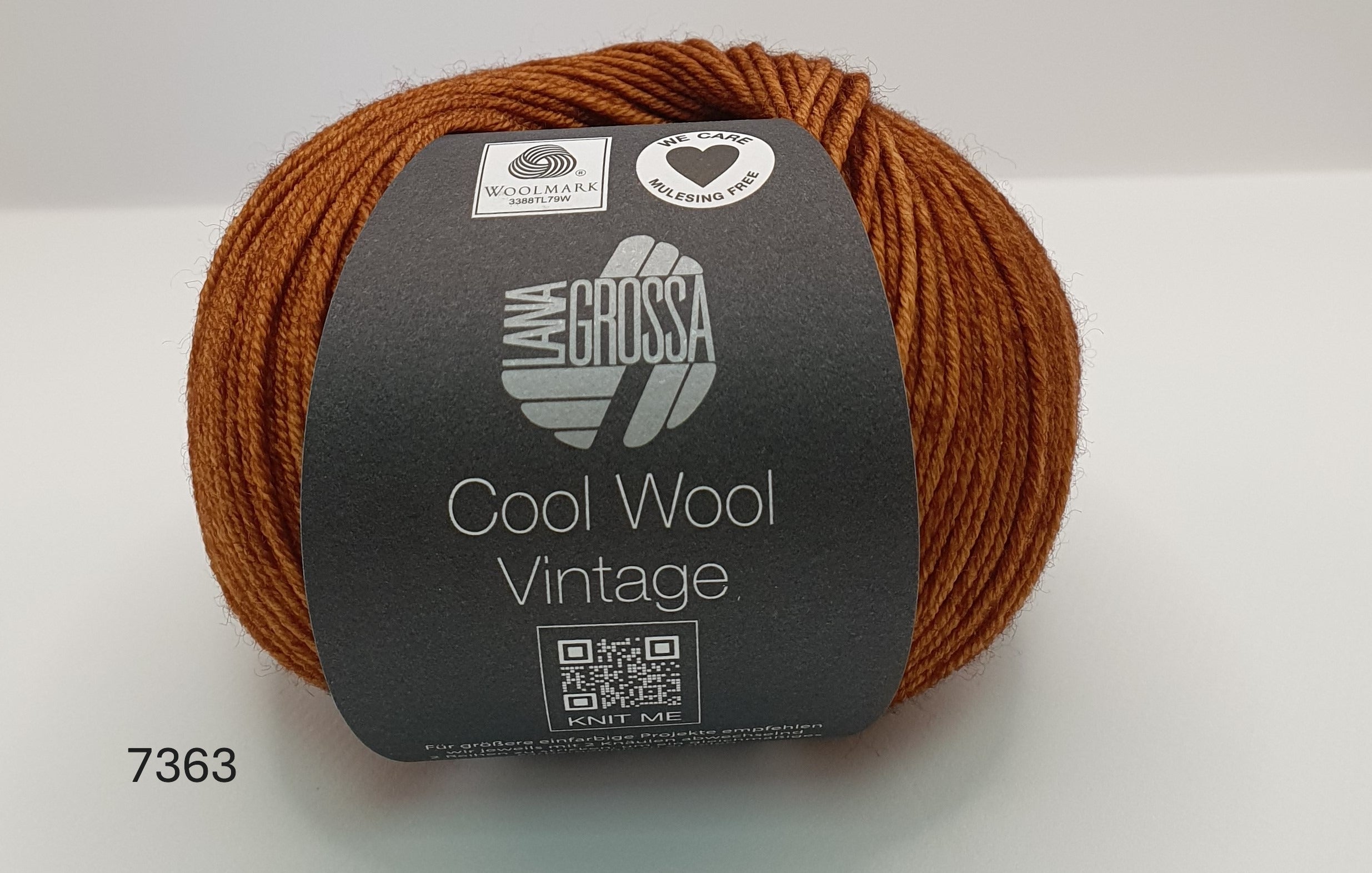 Lana Grossa Cool Wool Vintage - 100% Merino - 5 Ply - Copper (7363)