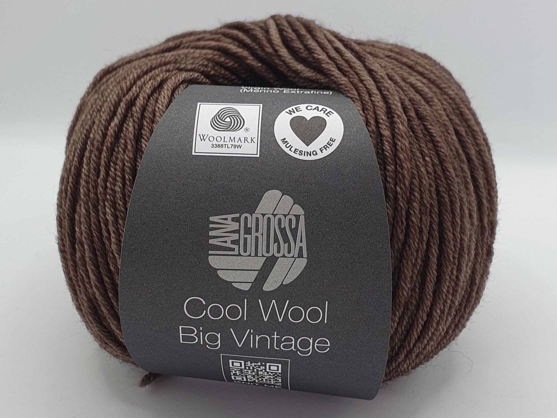 Lana Grossa Cool Wool Big Vintage - 100% Merino - 8 Ply - Brown (7184)