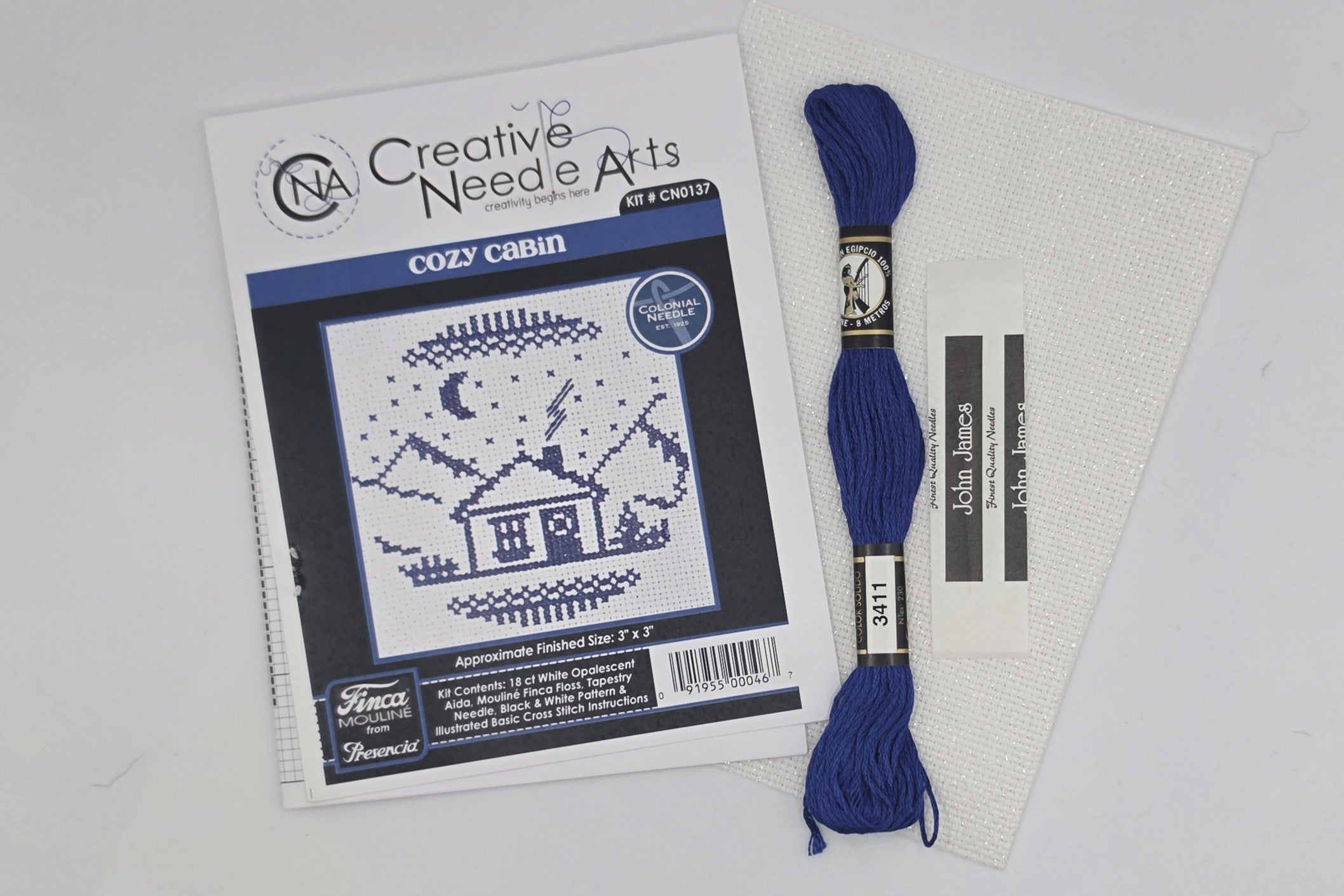 Creative Needle Arts - Cross Stitch Kit - Cozy Cabin