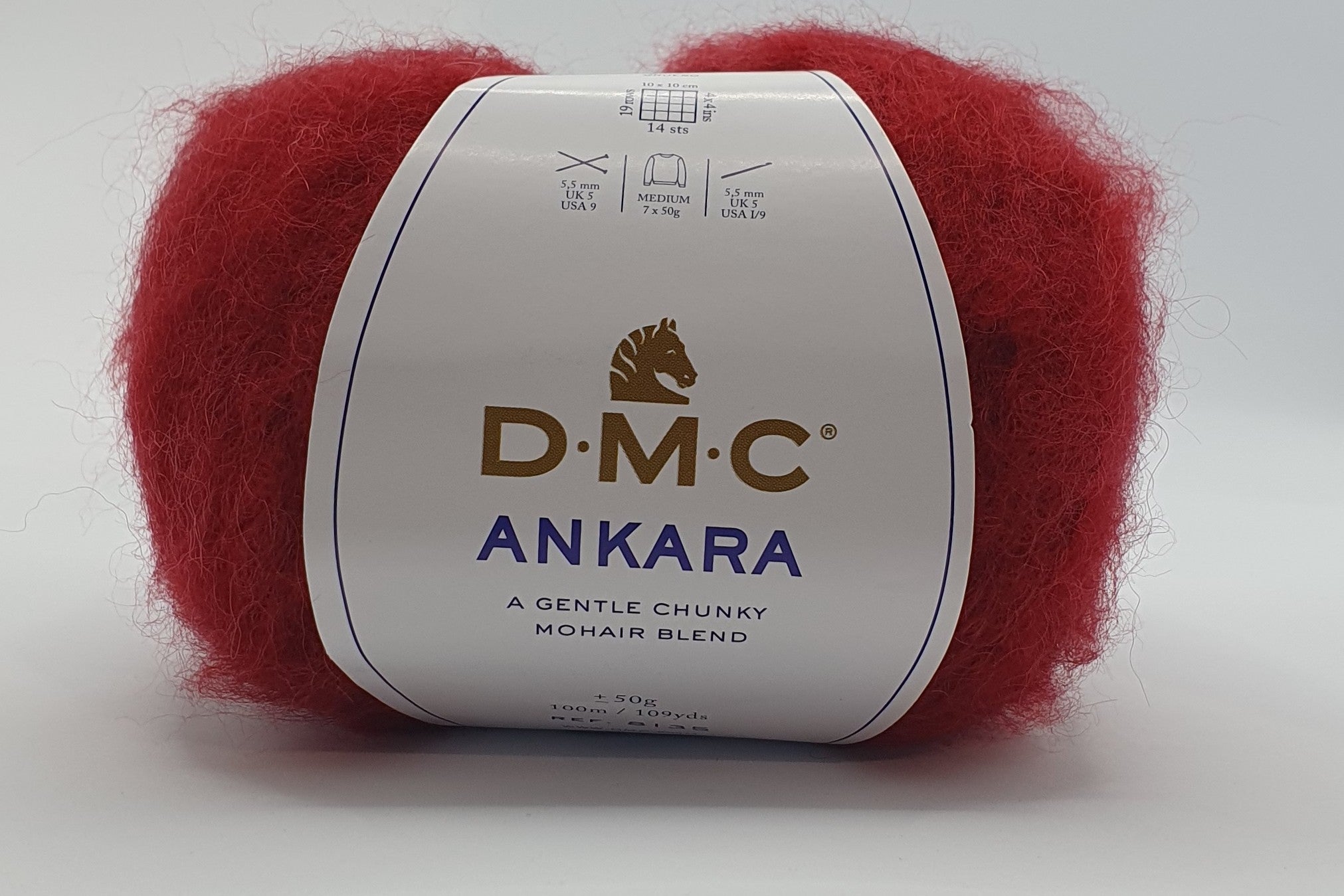 DMC Ankara - Mohair/Acrylic - Red