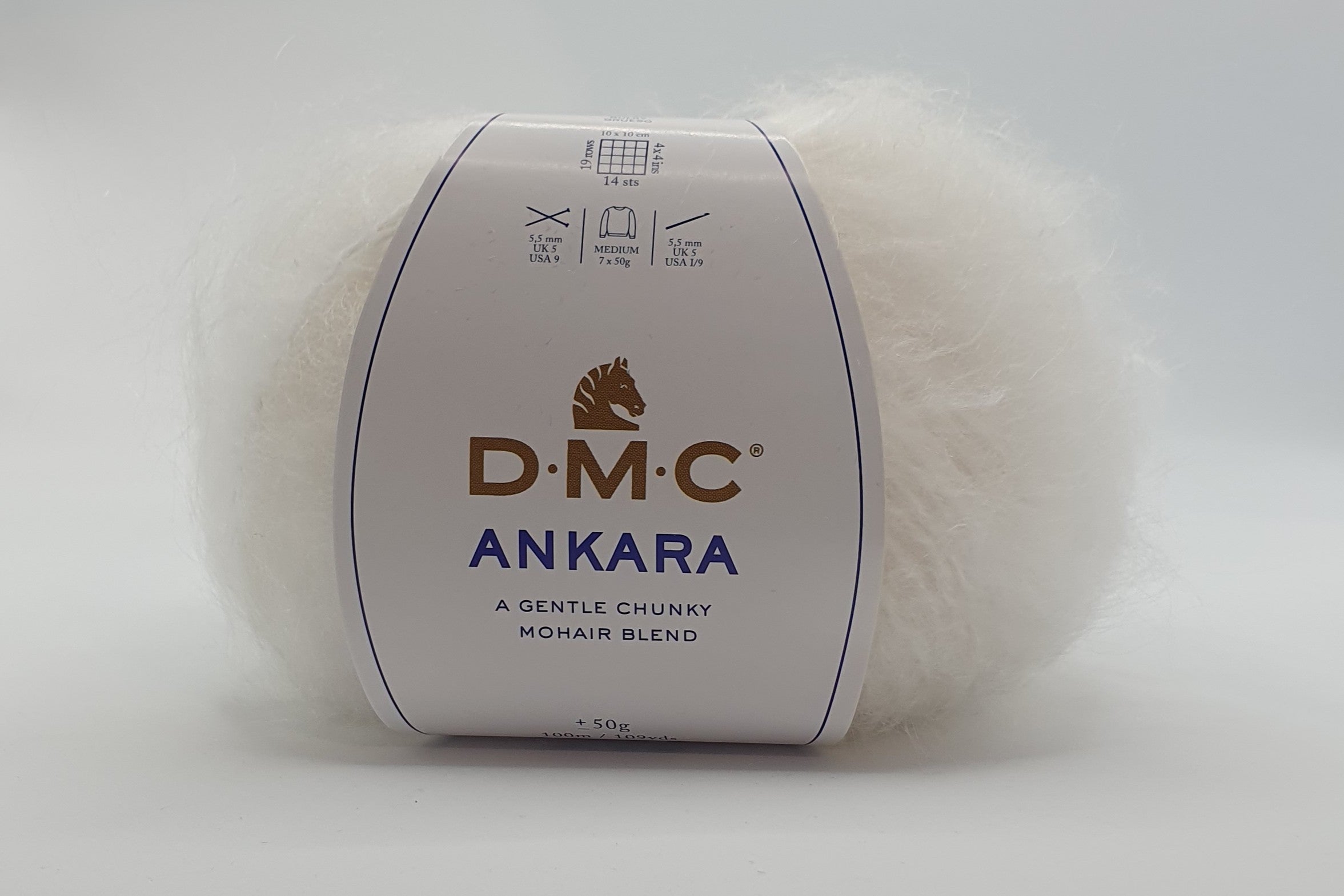 DMC Ankara - Mohair/Acrylic - White
