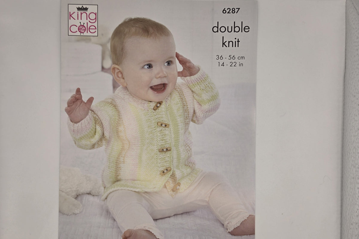 King Cole - Knitting Pattern - 6287 - Cardigans