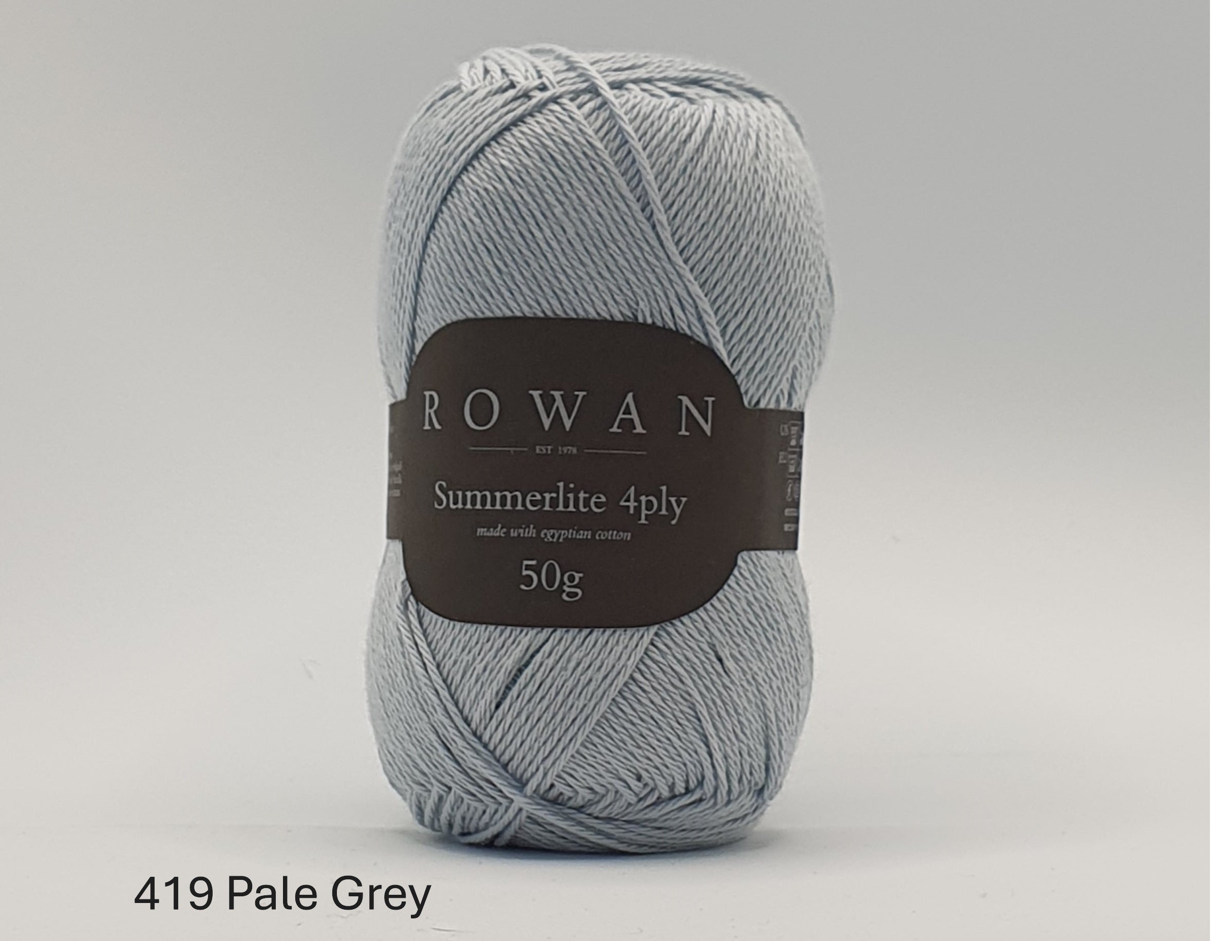 Rowan Summerlite - 100% Cotton - 4 Ply - Pale Grey