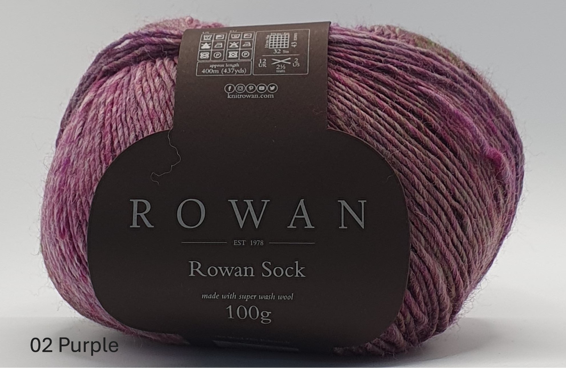 Rowan Sock - 75% Wool 25% Polymide - 4 Ply - Heather