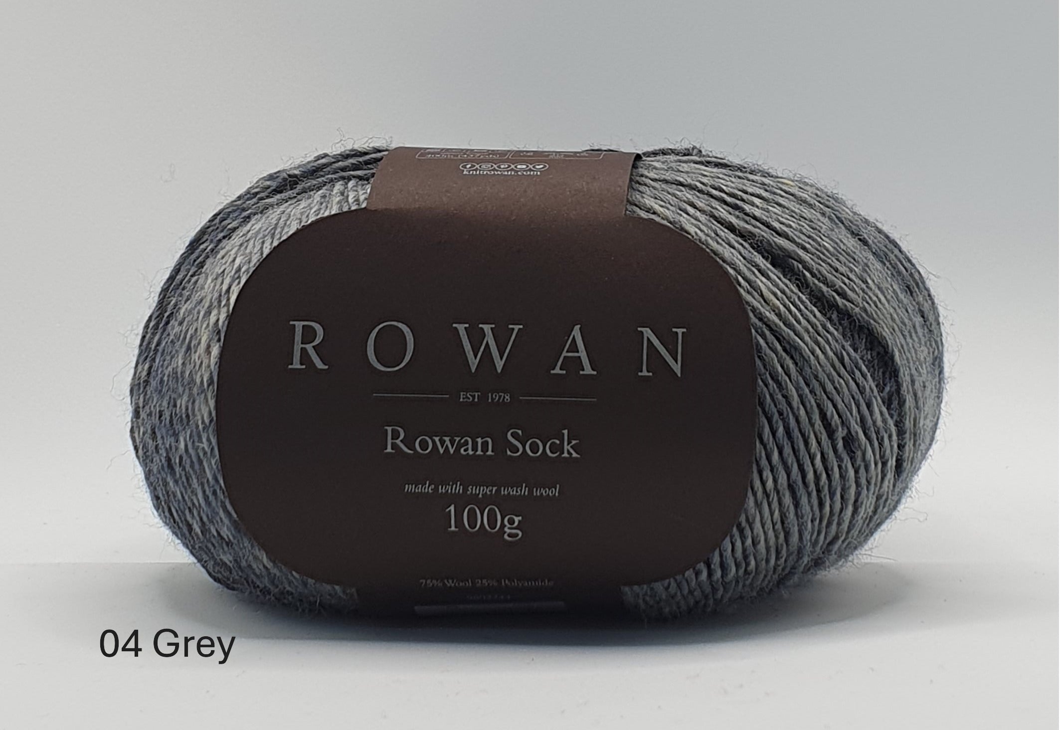 Rowan Sock - 75% Wool 25% Polymide - 4 Ply - Stone