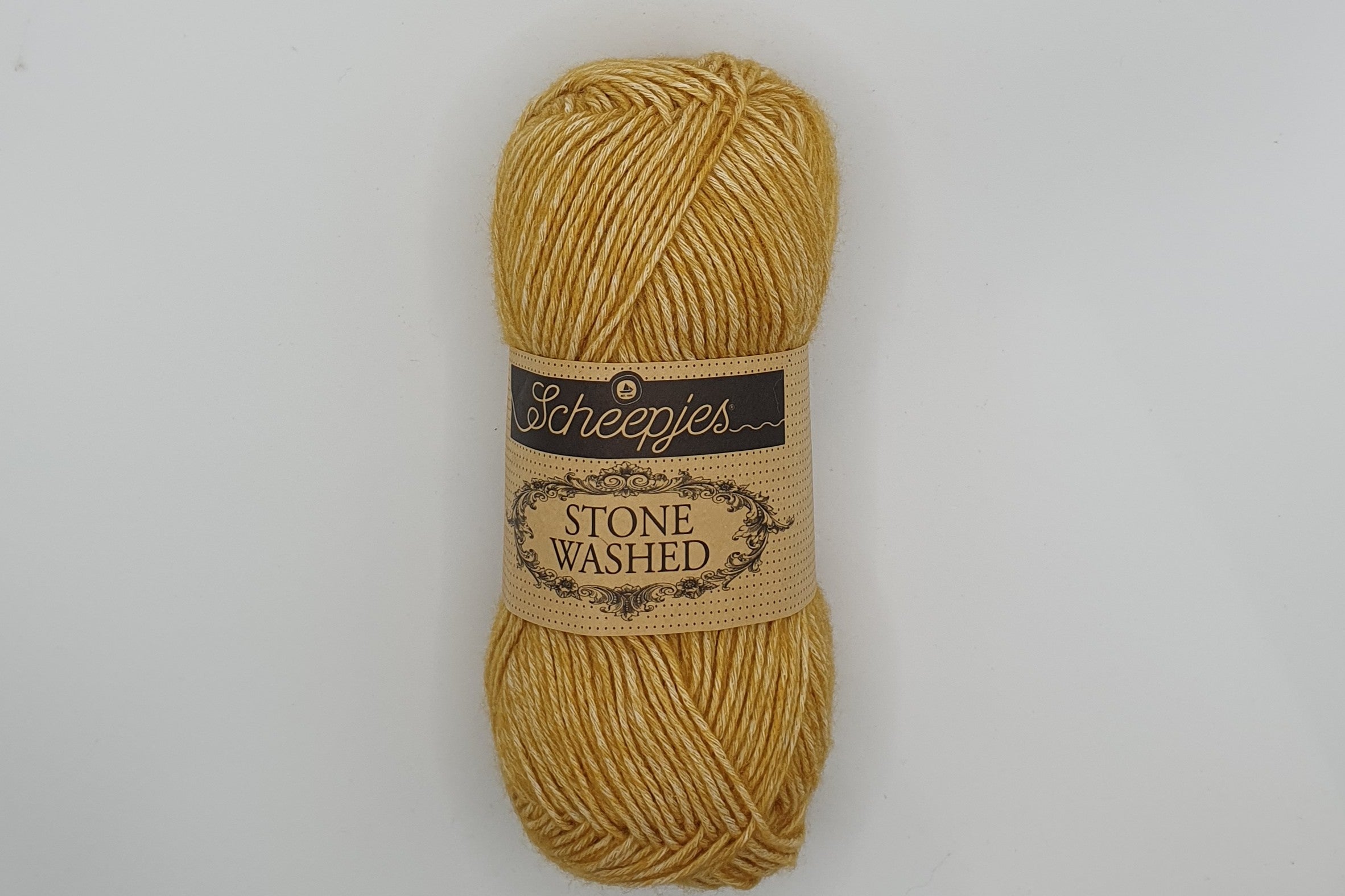 Scheepjes Stone Washed - 78% Cotton 22% Acrylic - Colour 809 - Yellow Jasper