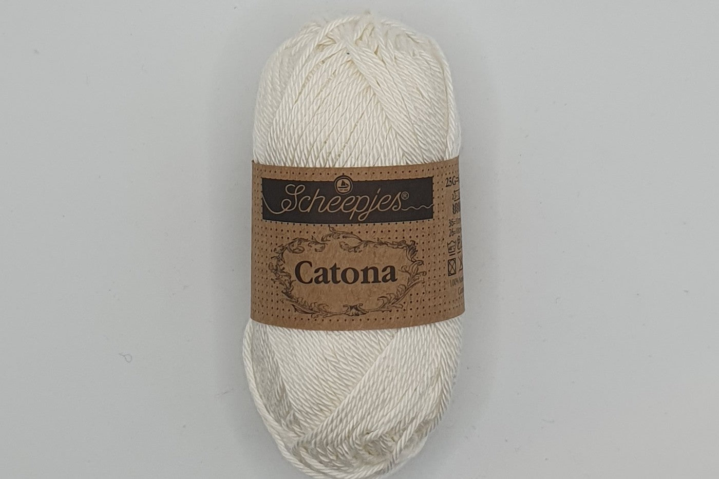 Scheepjes Catona - 100% Mercerised Cotton - 4 Ply - Bridal White