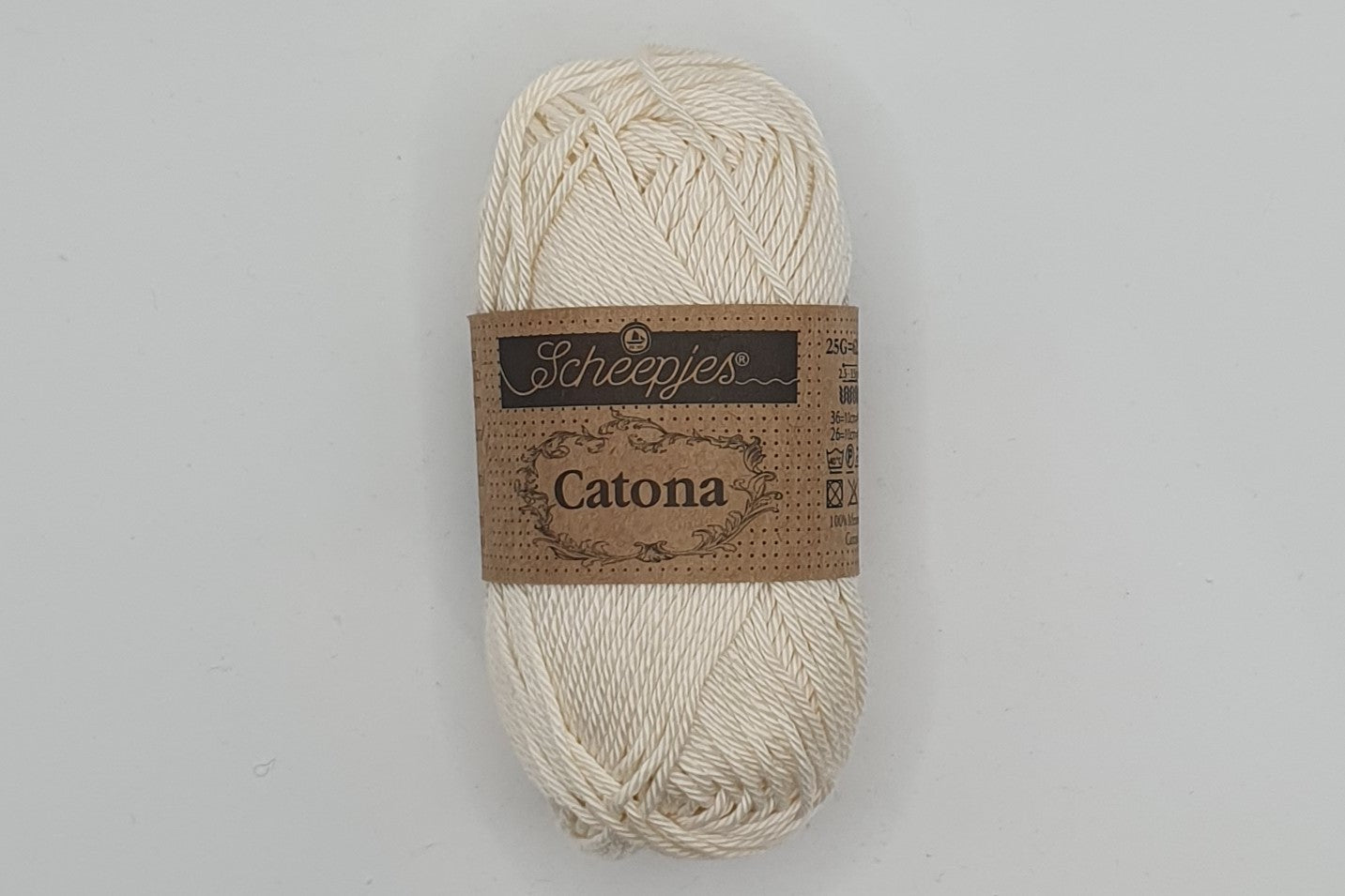 Scheepjes Catona - 100% Mercerised Cotton - 4 Ply - Old Lace
