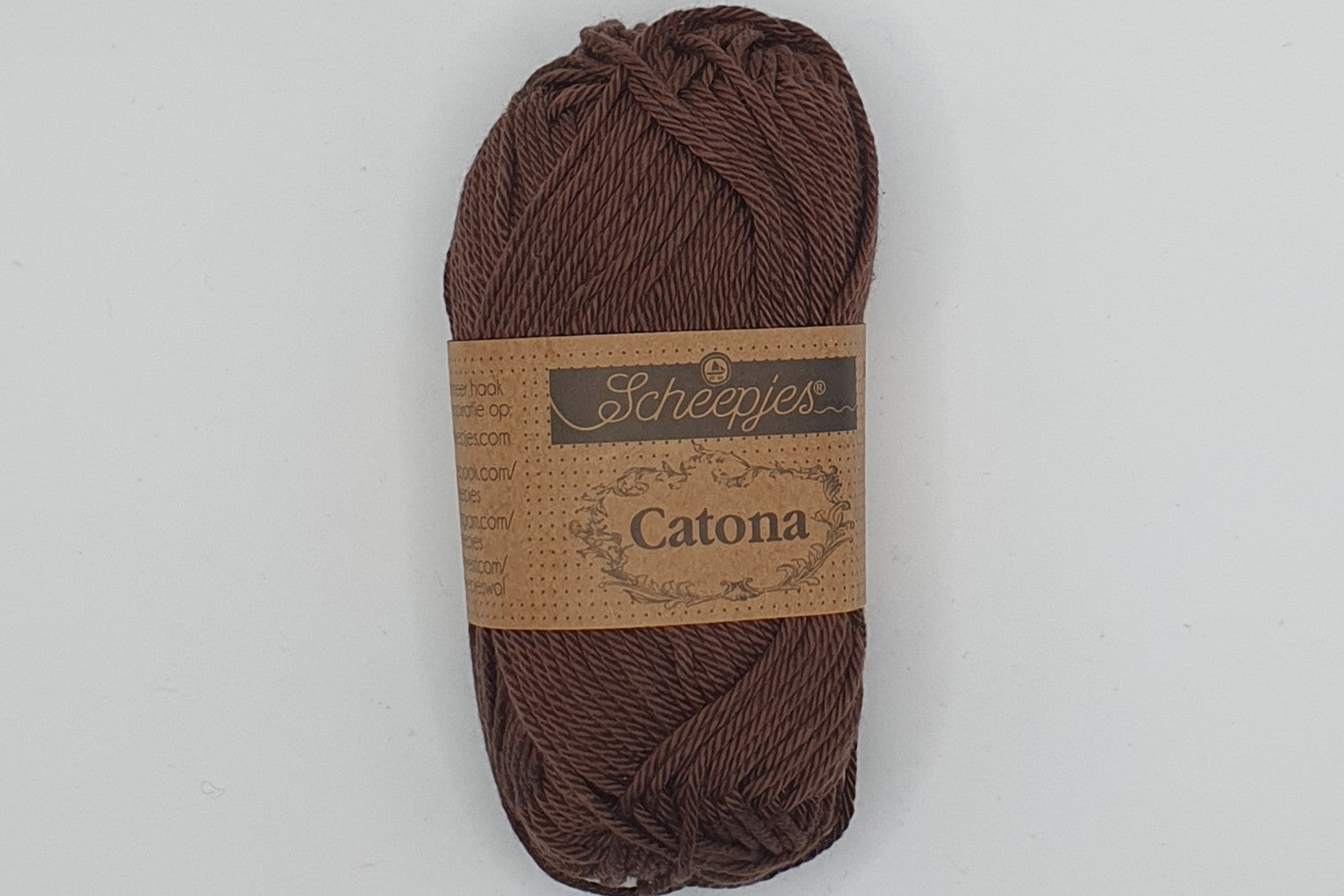 Scheepjes Catona - 100% Mercerised Cotton - 4 Ply - Black Coffee