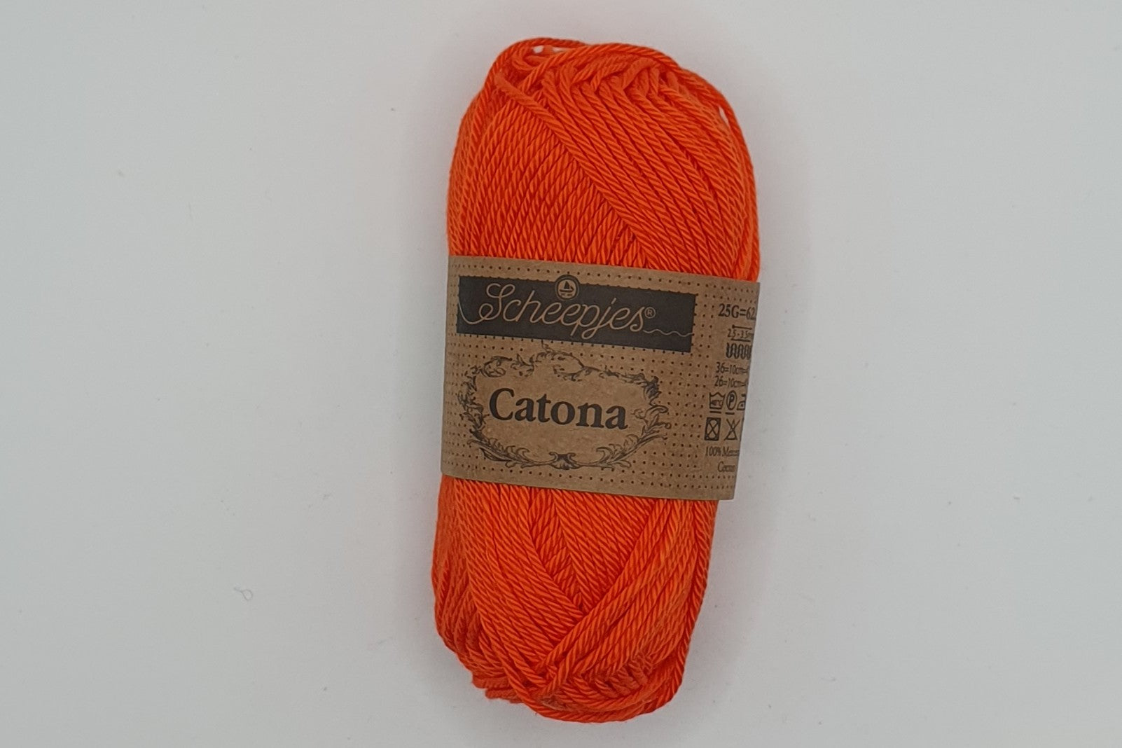 Scheepjes Catona - 100% Mercerised Cotton - 4 Ply - Royal Orange