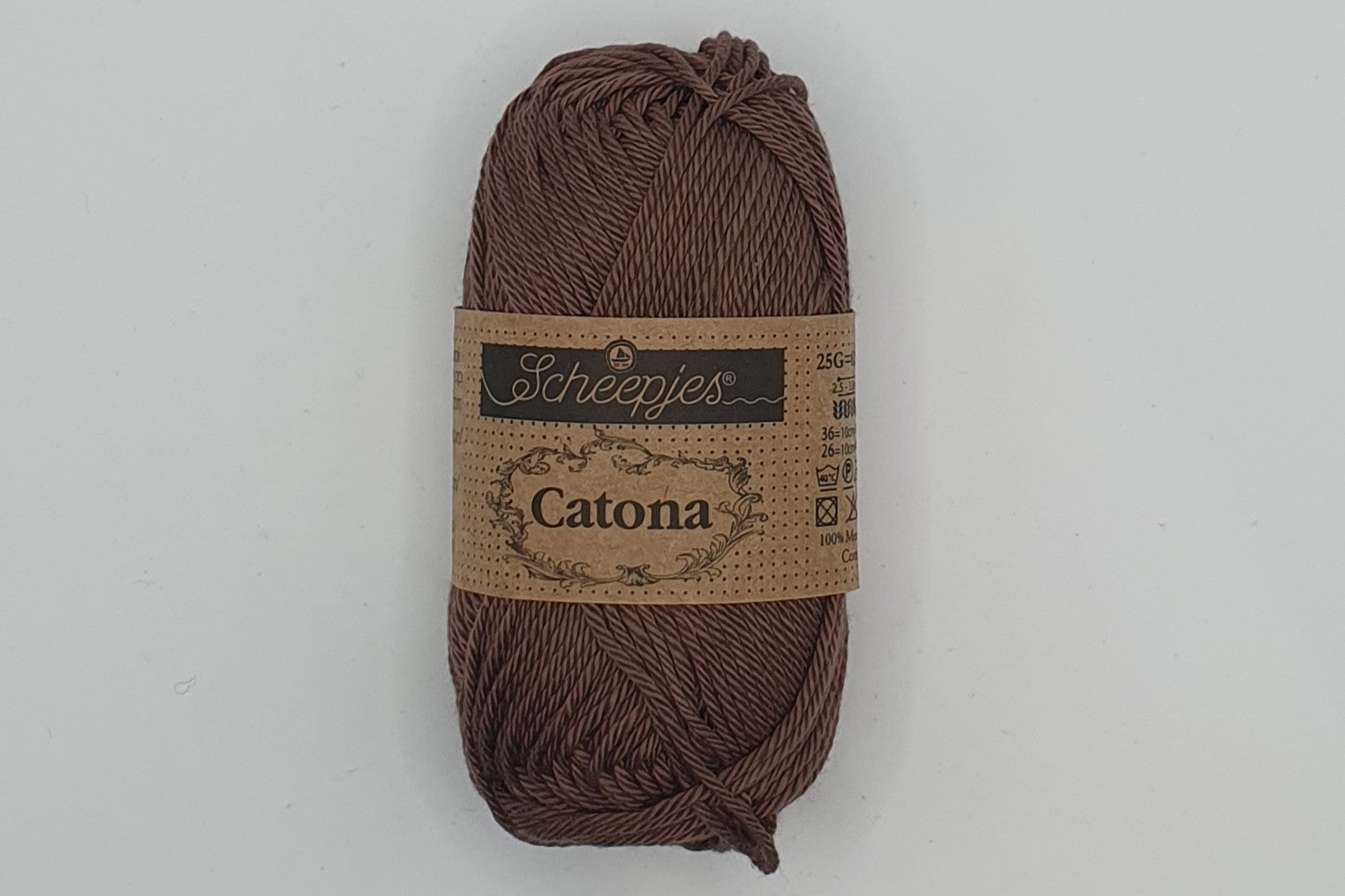 Scheepjes Catona - 100% Mercerised Cotton - 4 Ply - Chocolate