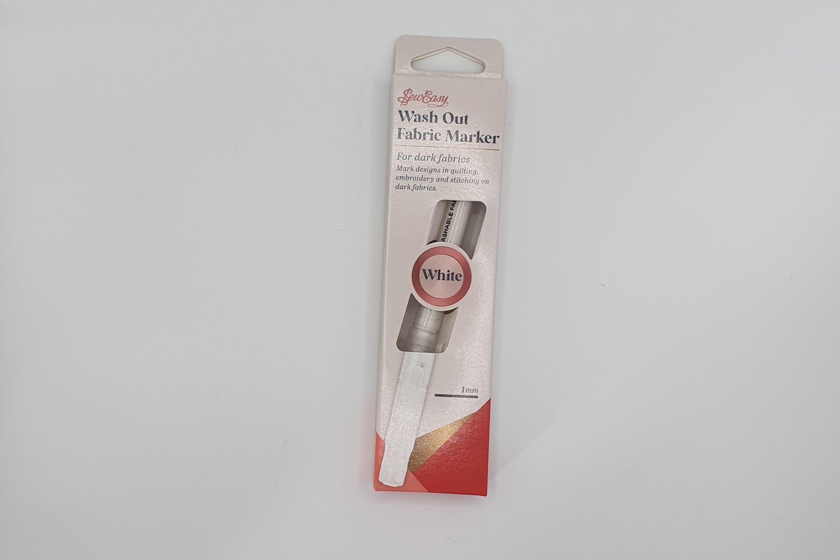 Sew Easy Wash Out Fabric Marker - White Fine Line