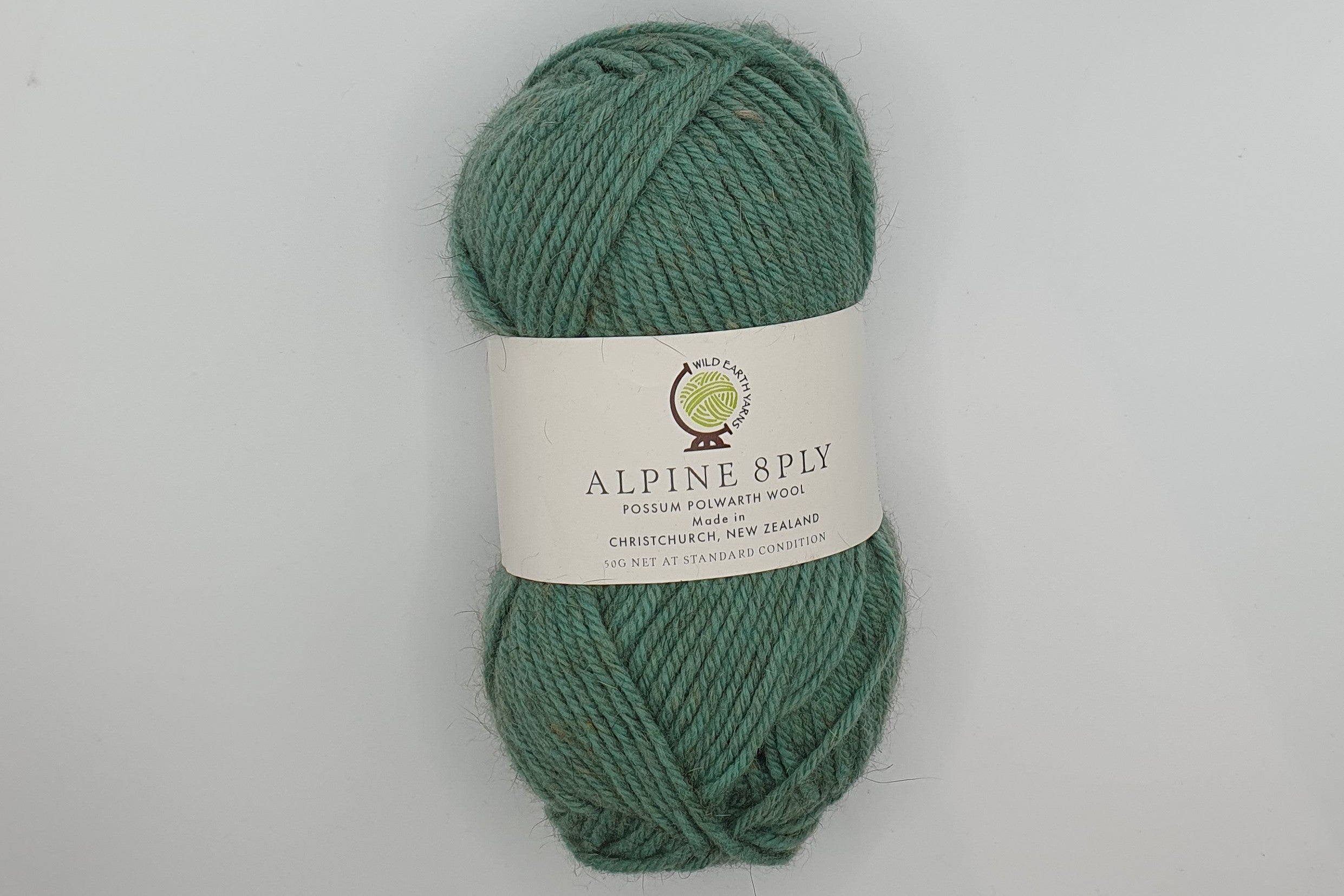 Wild Earth Yarn Alpine - Possum Polwarth - 8 ply - Glacier
