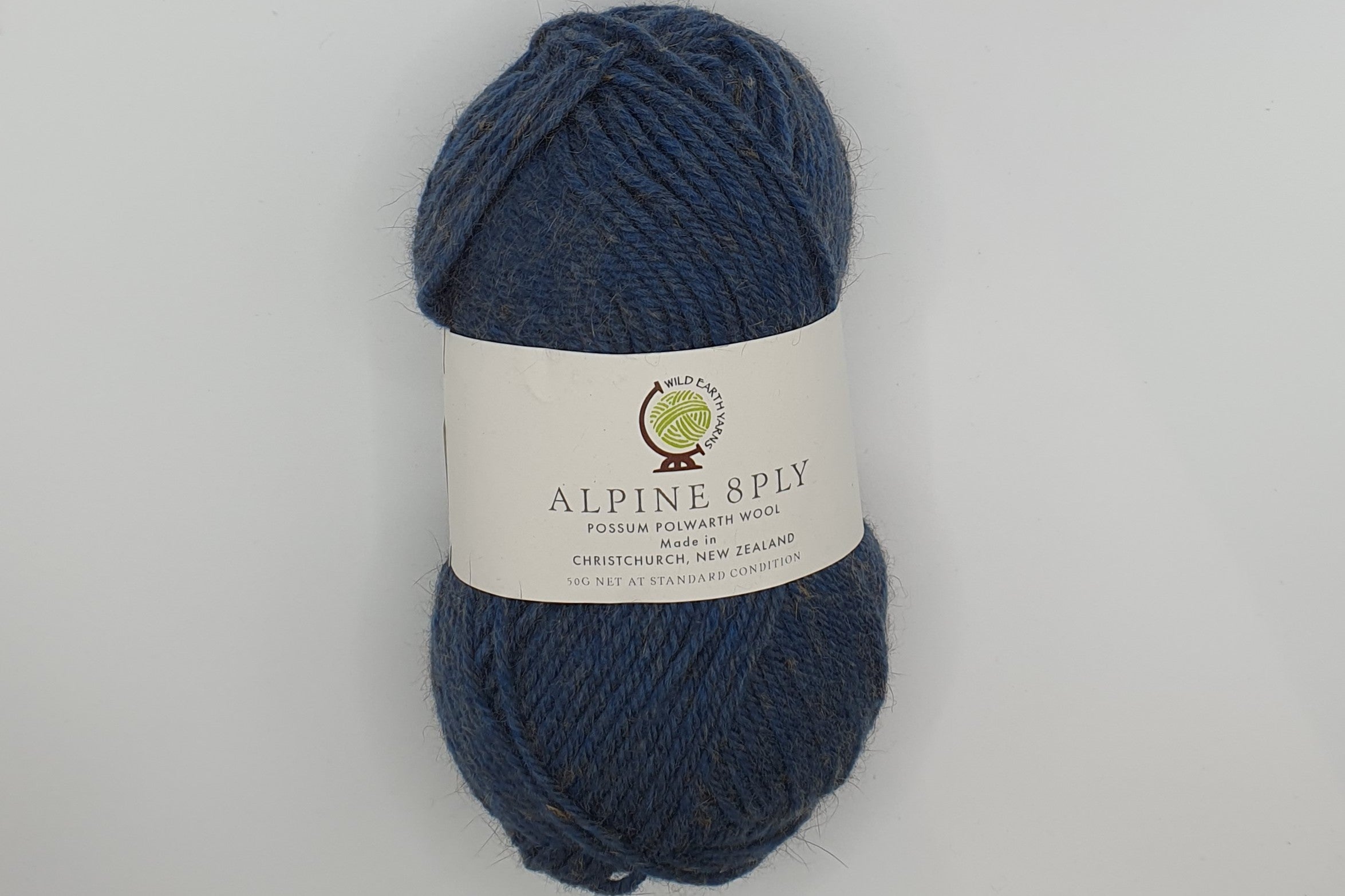 Wild Earth Yarn Alpine - Possum Polwarth - 8 ply - River
