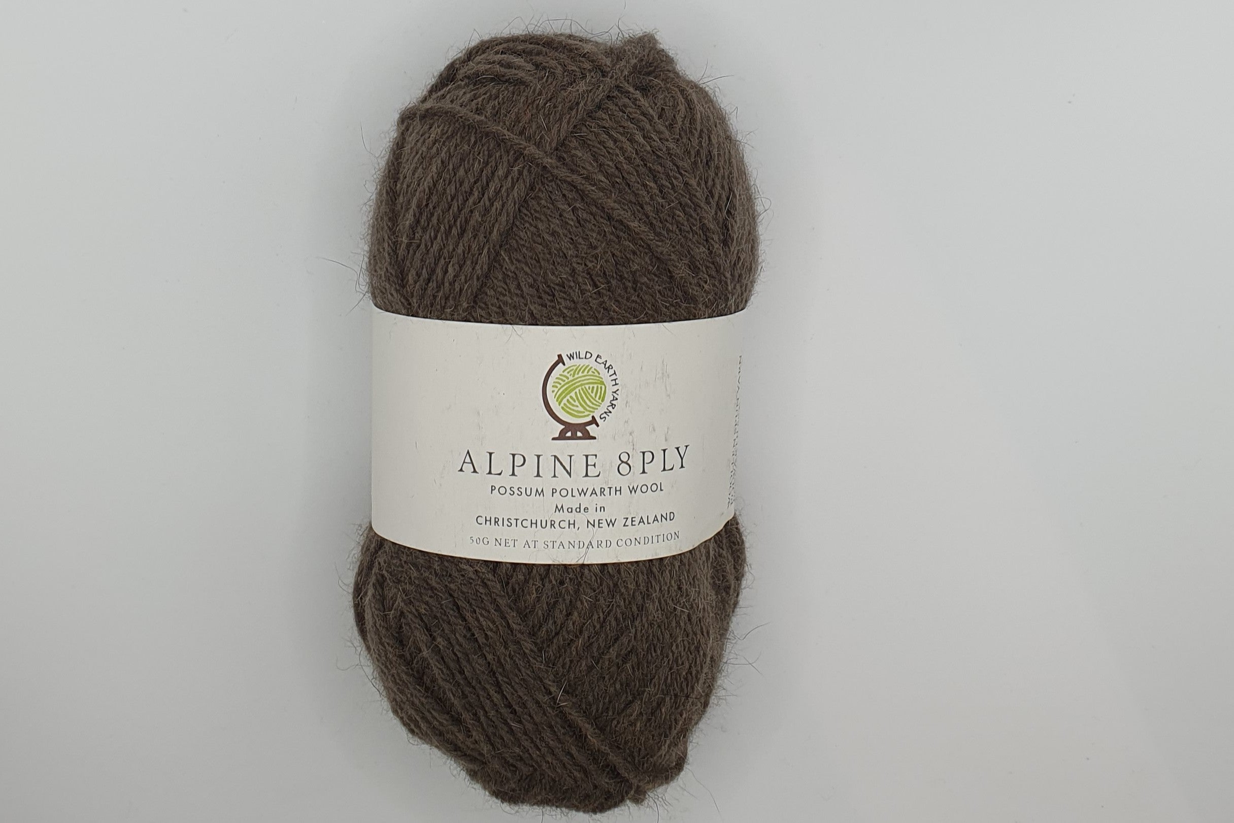 Wild Earth Yarn Alpine - Possum Polwarth - 8 ply - Storm