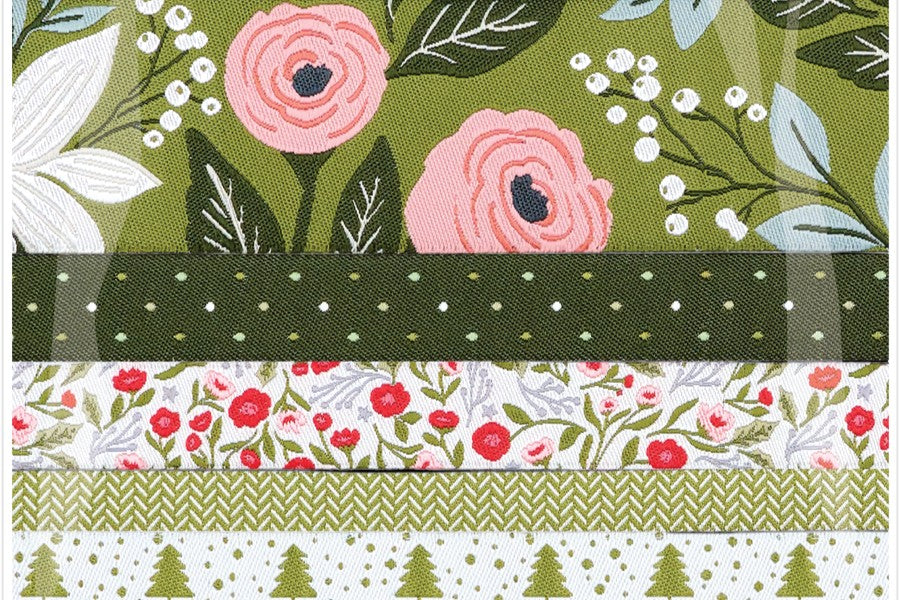 Renaissance Ribbons - Designer Ribbon Pack - Lella Boutique - Berry &amp; Pine Winter