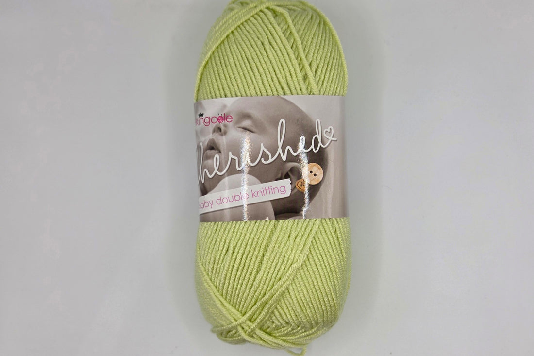King Cole - Knitting Yarn - Cherish - 100% Acrylic - 8 ply/DK - Col 3115 - Avocado
