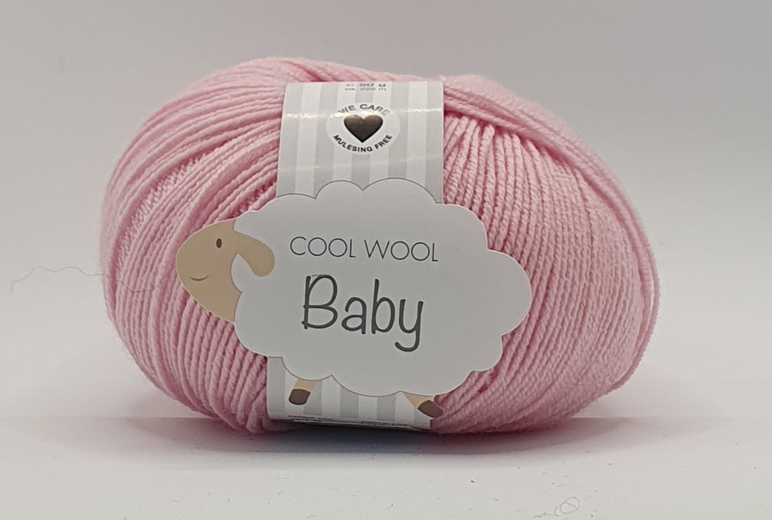 Lana Grossa Cool Wool Baby - 100% Merino - 4 Ply - Baby Pink (216)