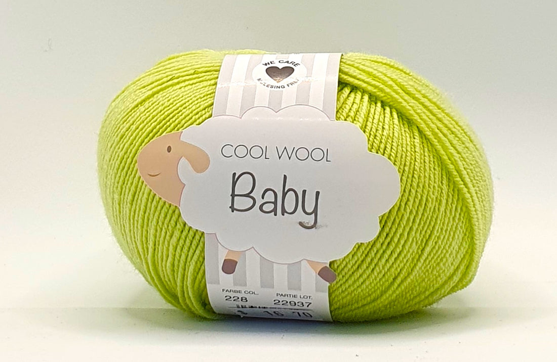 Lana Grossa Cool Wool Baby - 100% Merino - 4 Ply - Green (228)