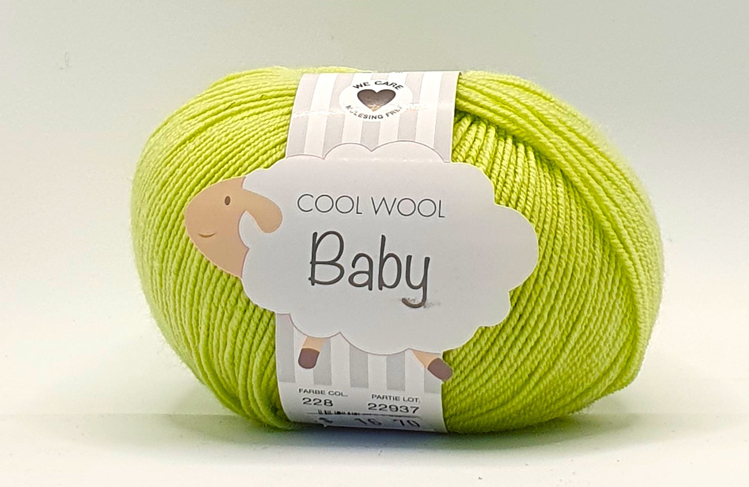 Lana Grossa Cool Wool Baby - 100% Merino - 4 Ply - Green (228)