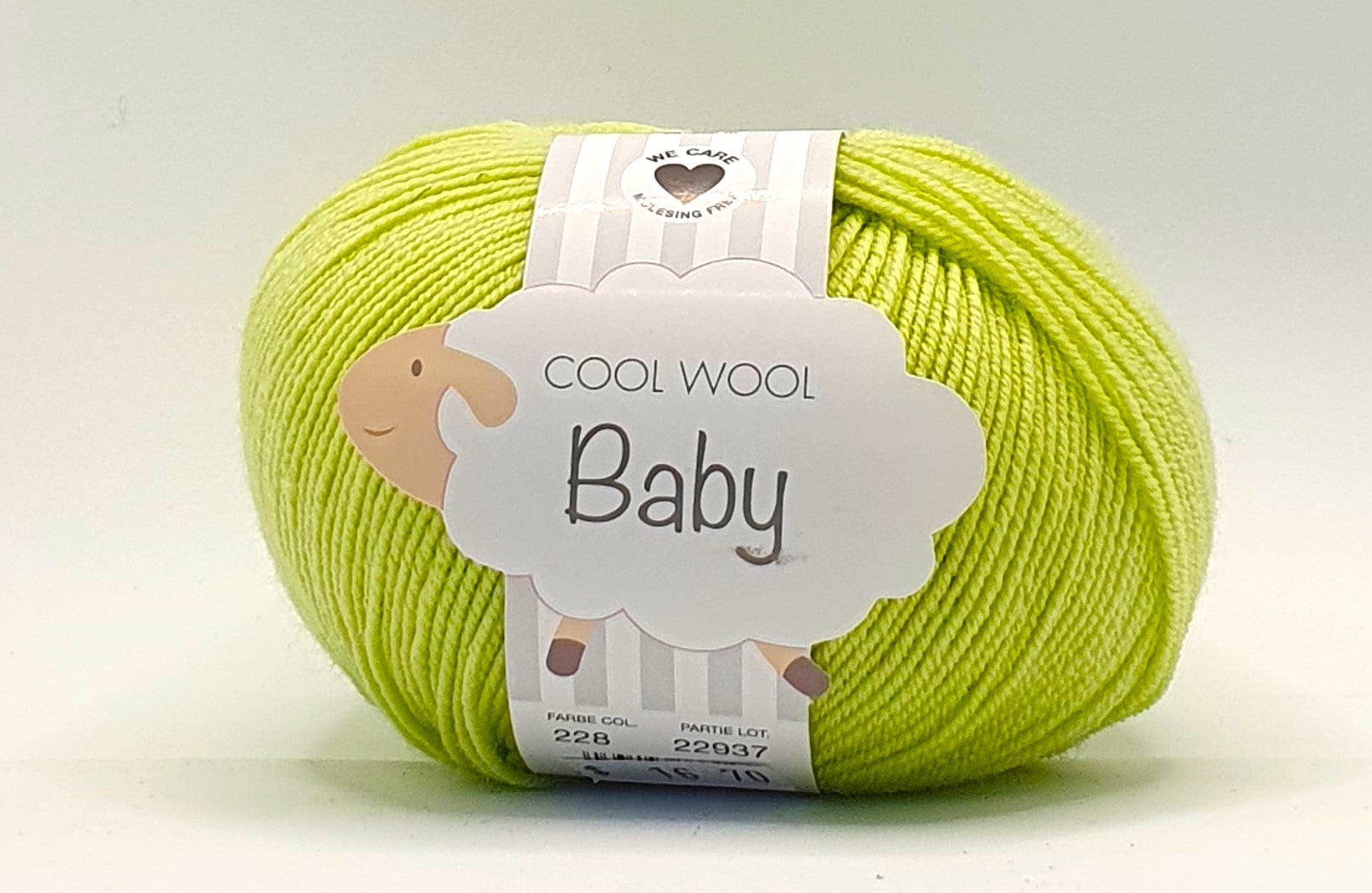 Lana Grossa Cool Wool Baby - 100% Merino - 4 Ply - Green (228)