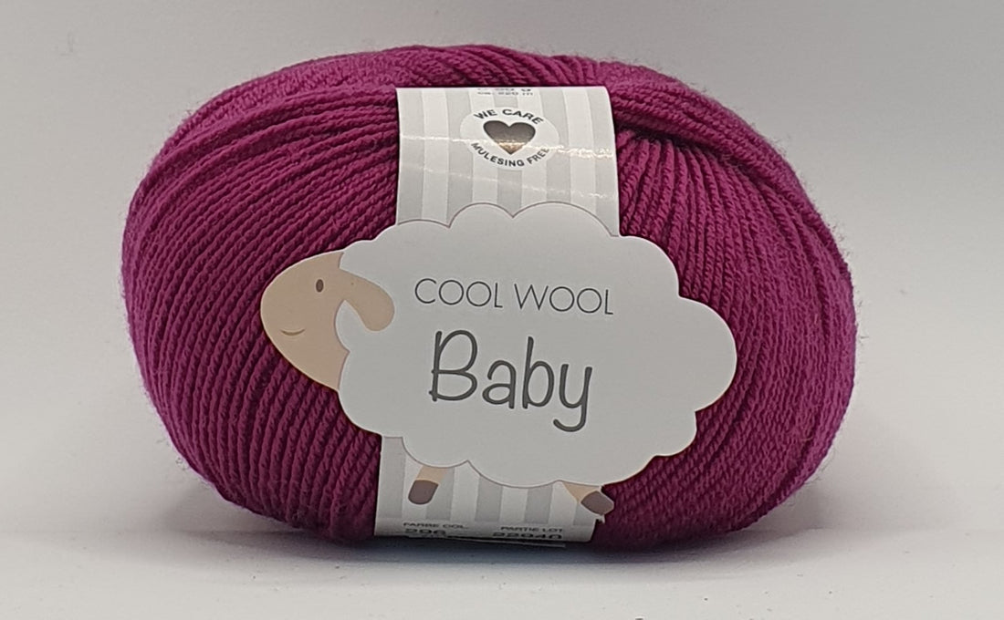 Lana Grossa Cool Wool Baby - 100% Merino - 4 Ply - Berry (296)