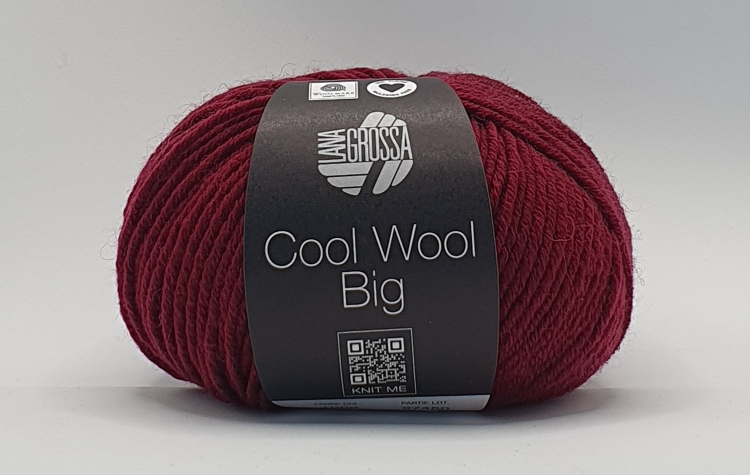 Lana Grossa Cool Wool Big - 100% Merino - 8 Ply - Dark Red (1000)
