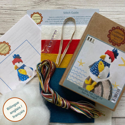 Corinne Lapierre Felt Craft Kit - Sam the Seagull