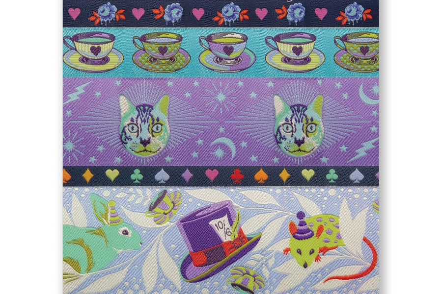 Renaissance Ribbons - Designer Ribbon Pack - Tula Pink Curiouser &amp; Curiouser - Day Dream