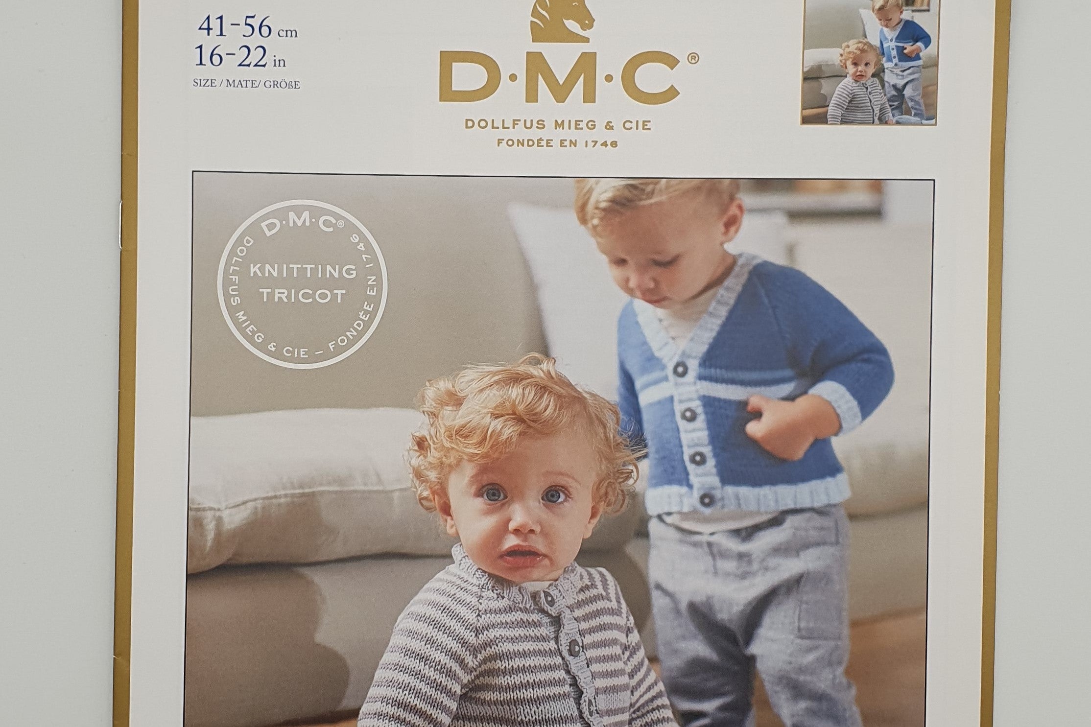 DMC -  Pattern - Cardigan - Newborn - 3 years - DMC Baby Cotton (DK)