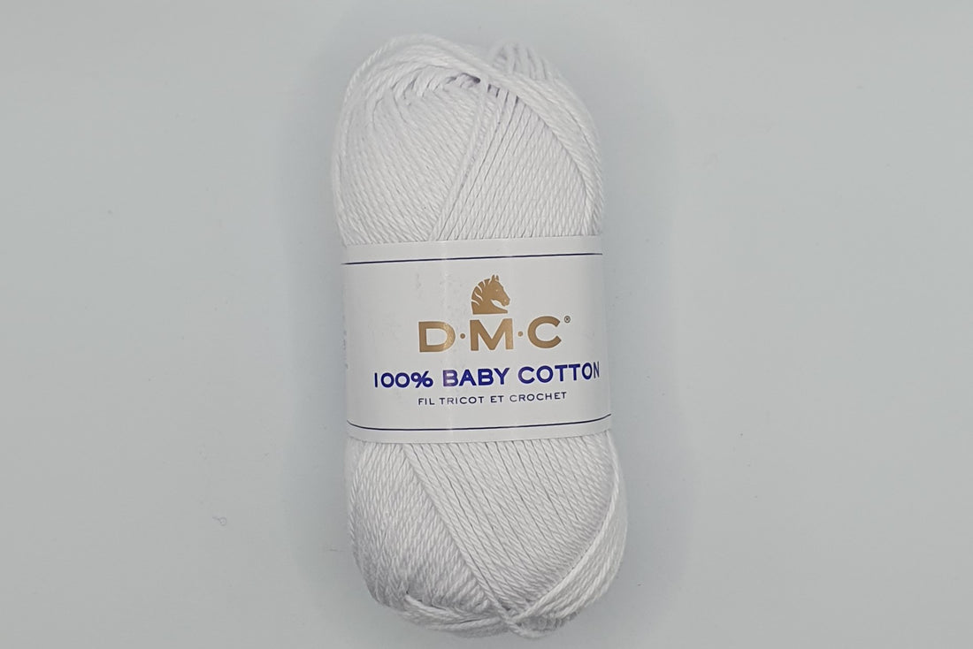 DMC Baby Cotton - 100% Cotton - 8 Ply - White