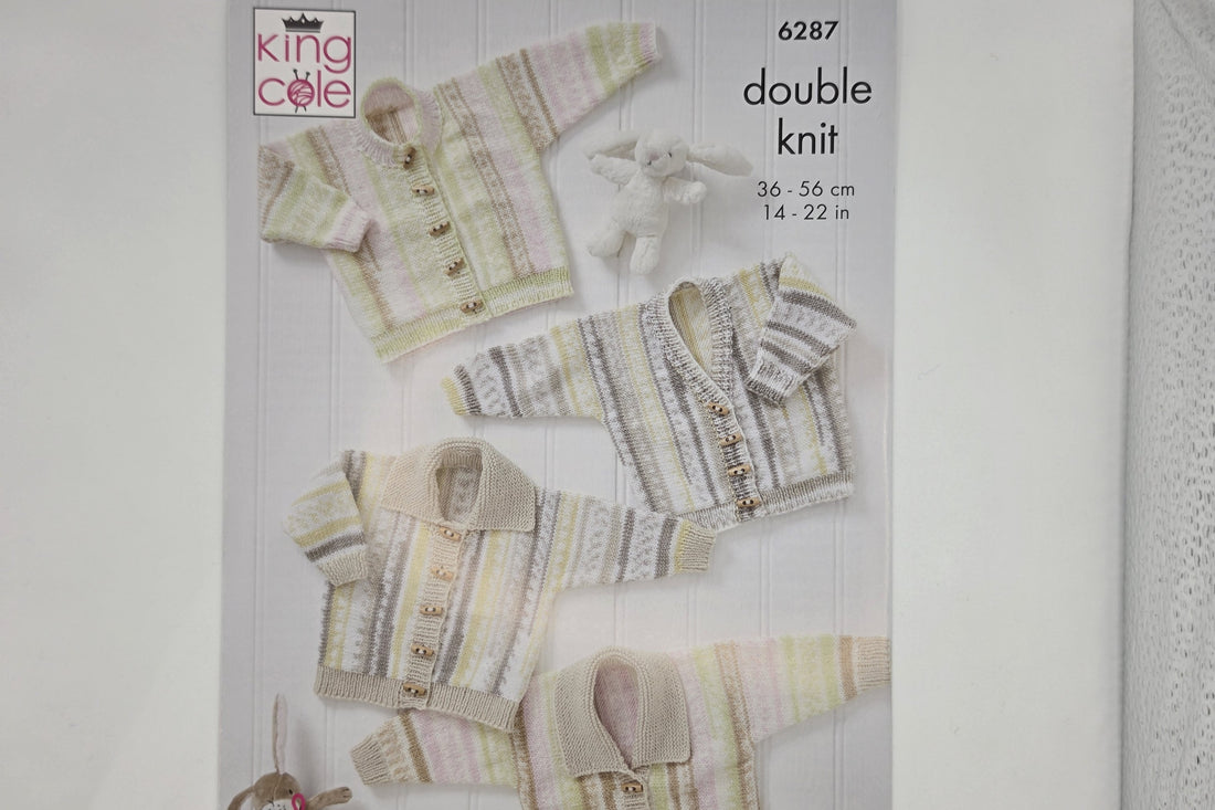 King Cole - Knitting Pattern - 6287 - Cardigans