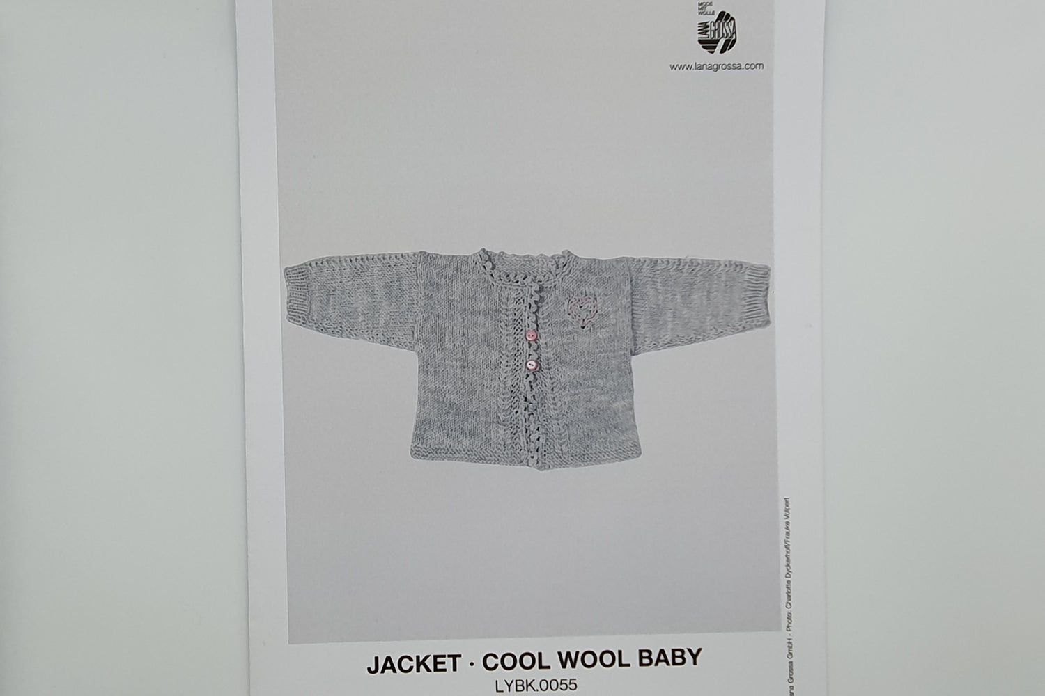Lana Grossa - Pattern - Baby Jacket - Cool Wool Baby (4 ply)