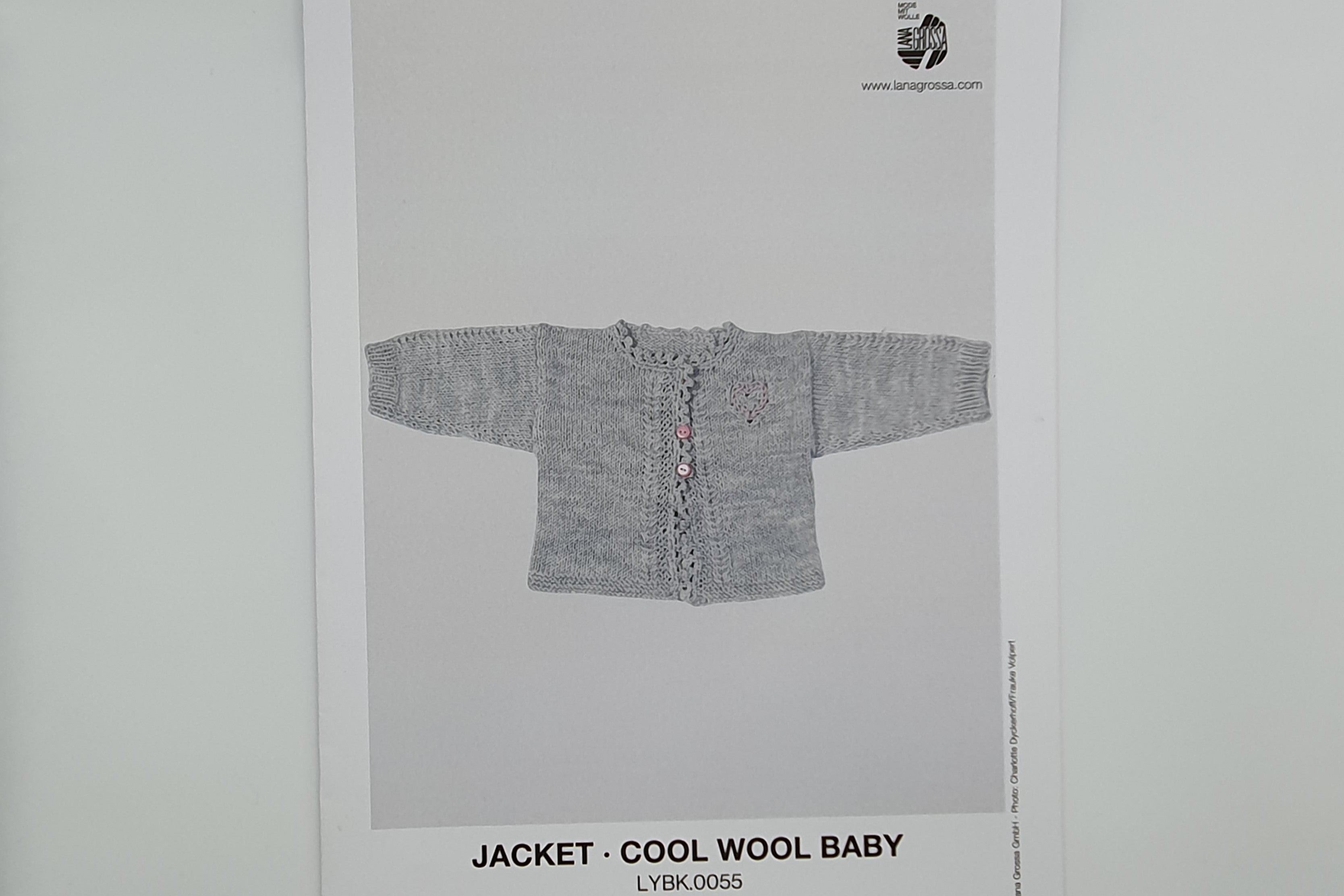 Lana Grossa - Pattern - Baby Jacket - Cool Wool Baby (4 ply)