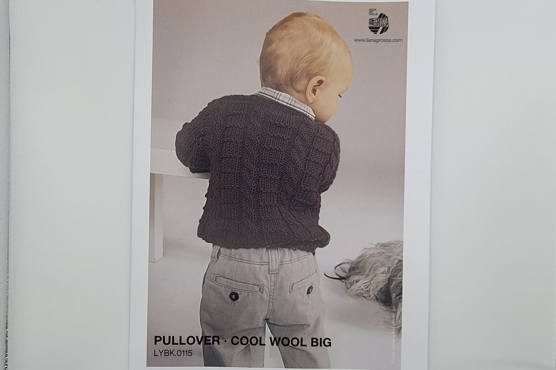 Lana Grossa - Pattern - Infant &amp; Toddler Cabled Jumper - Cool Wool Big (DK)