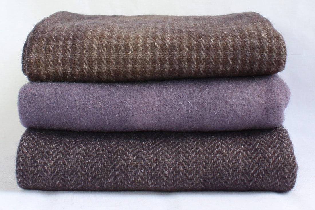 Hand Dyed Wool Fabric - Smoke