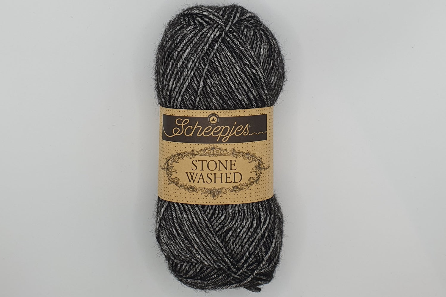 Scheepjes Stone Washed - 78% Cotton 22% Acrylic - Colour 803 - Black Onyx