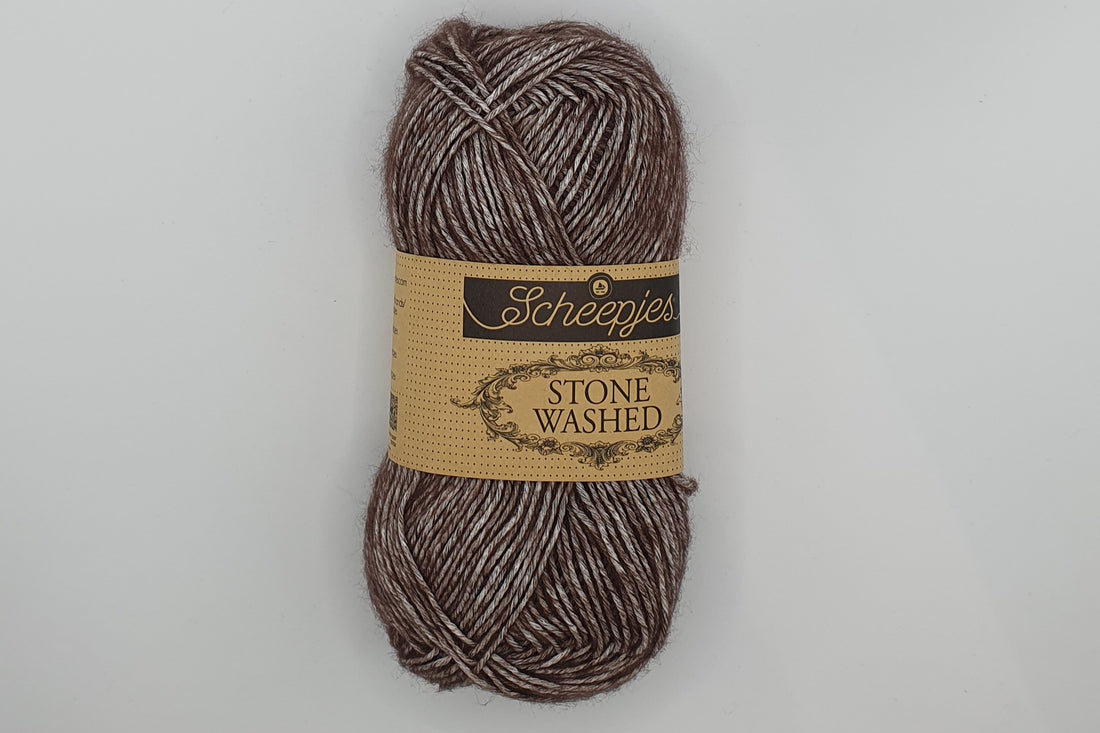 Scheepjes Stone Washed - 78% Cotton 22% Acrylic - Colour 829 - Obsidian