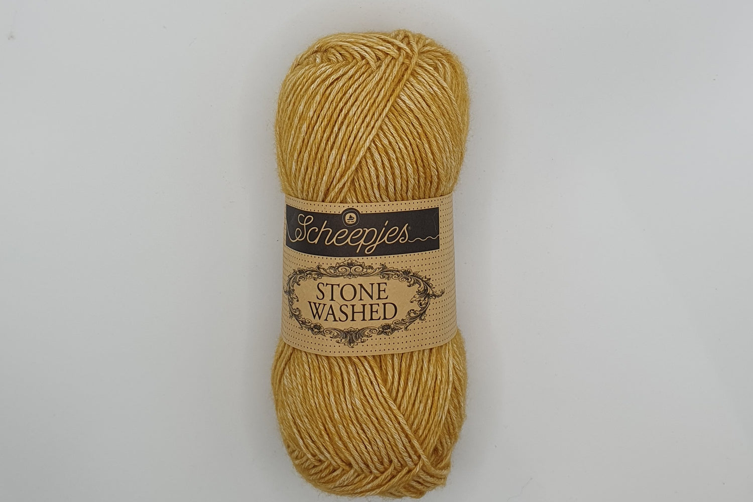 Scheepjes Stone Washed - 78% Cotton 22% Acrylic - Colour 809 - Yellow Jasper