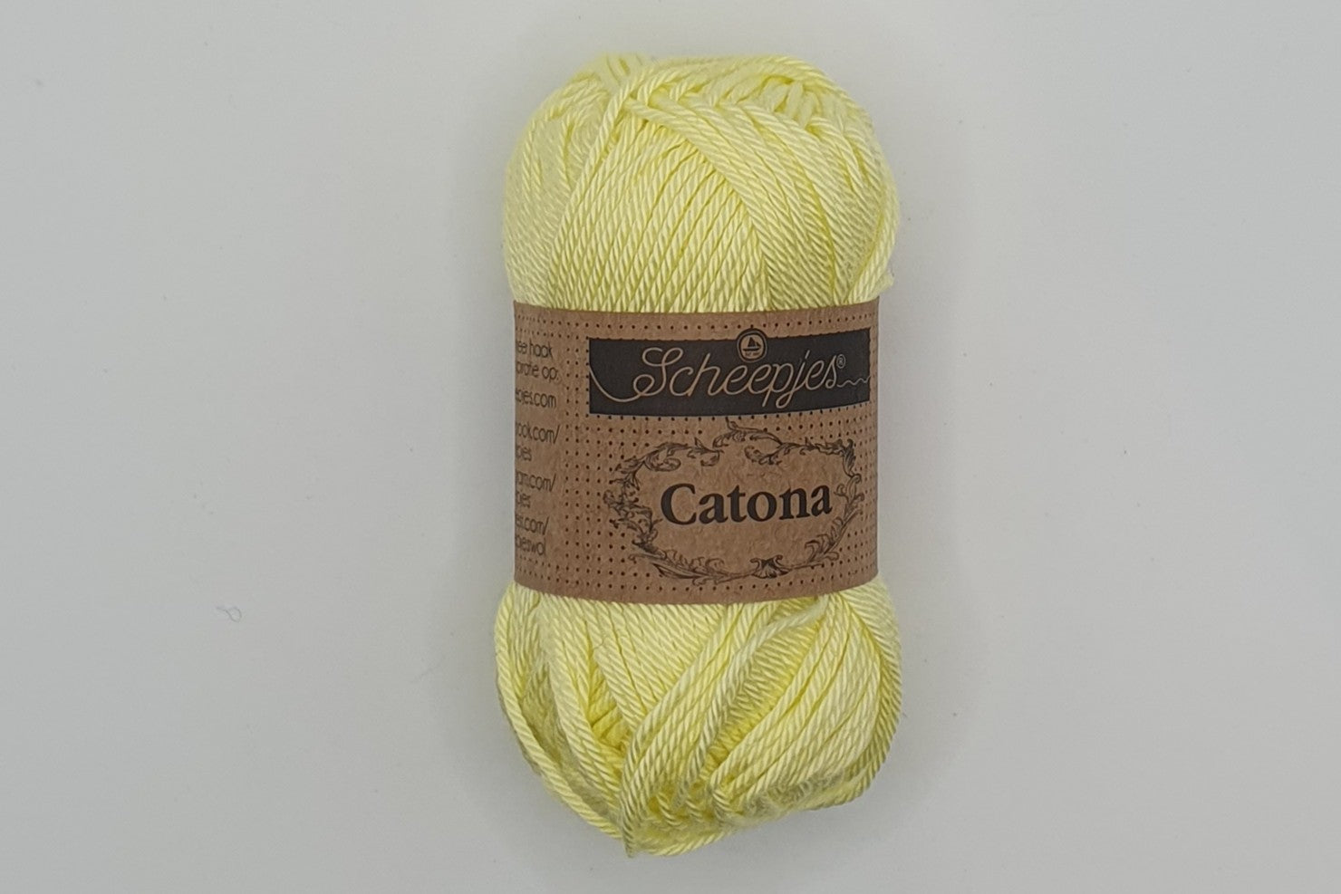Scheepjes Catona - 100% Mercerised Cotton - 4 Ply - Lemon Chiffon