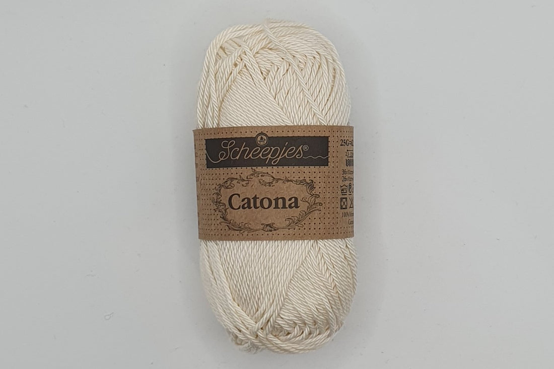 Scheepjes Catona - 100% Mercerised Cotton - 4 Ply - Old Lace