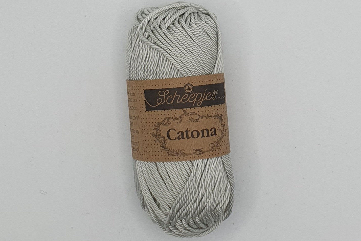 Scheepjes Catona - 100% Mercerised Cotton - 4 Ply - Light Silver